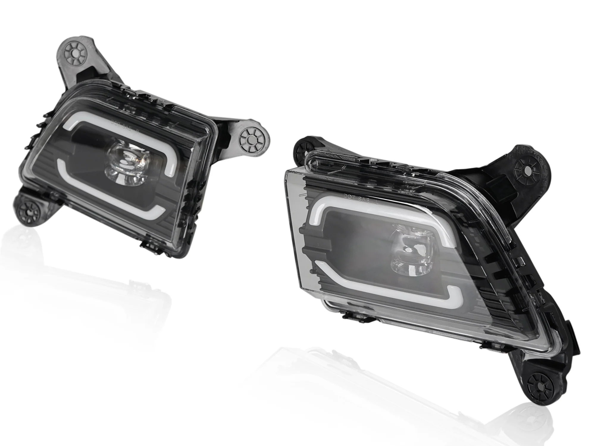LED DRL For 2019-2022 Chevy Silverado 1500 2500HD 3500HD Fog Lights Lamp w/ Turn Signal - Image 5