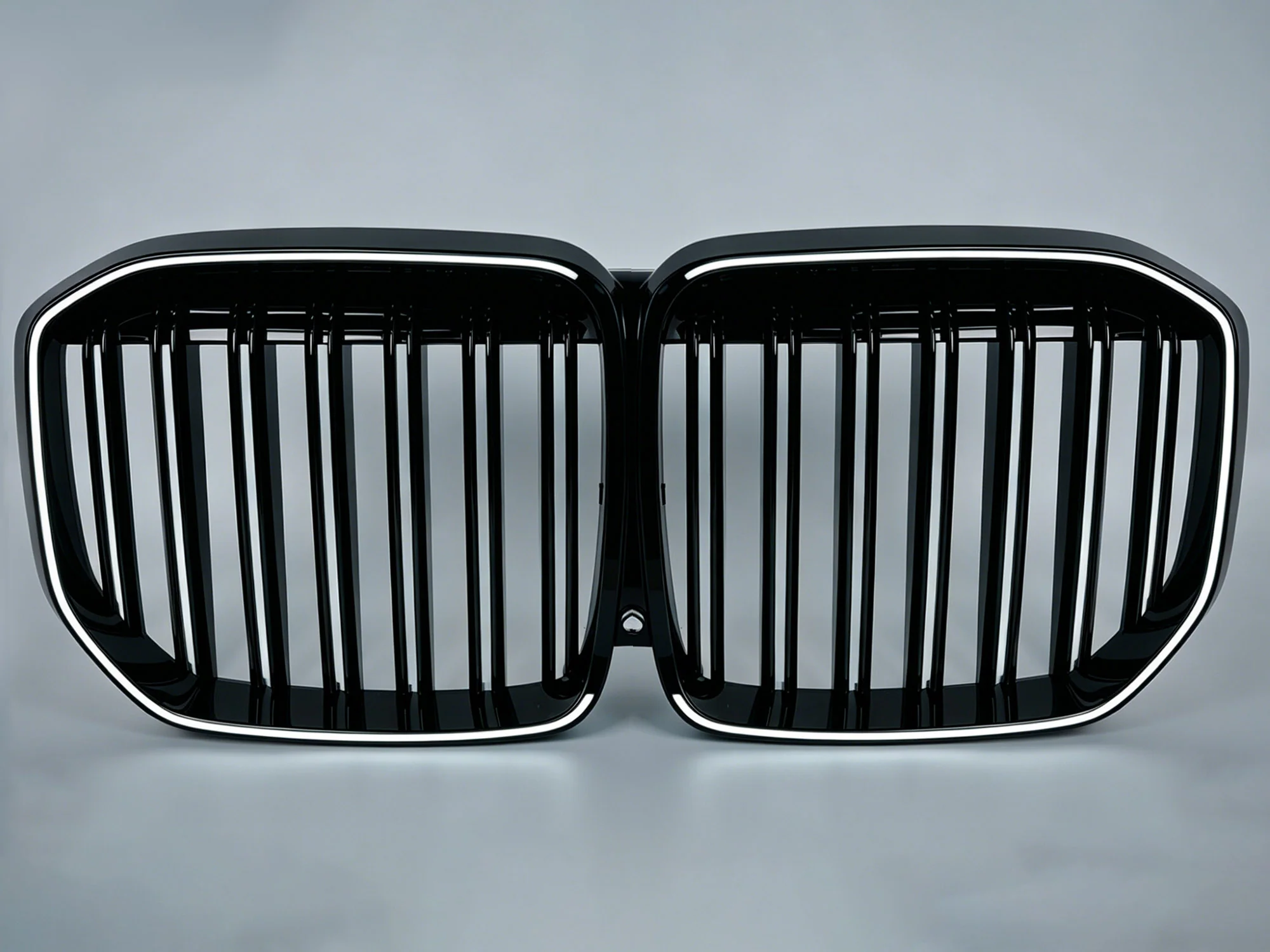 LED Gloss Black Double Slat Car Front Kidney Grill Fits For BMW X7 G07 2019-2022 - Image 5