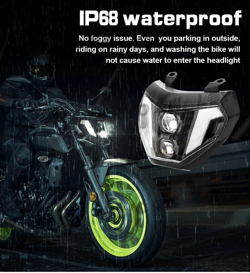 LED Headlight Assembly For Yamaha FZ09 MT09 2014 2015 2016/MT07 2019 Plug & Play - Image 7