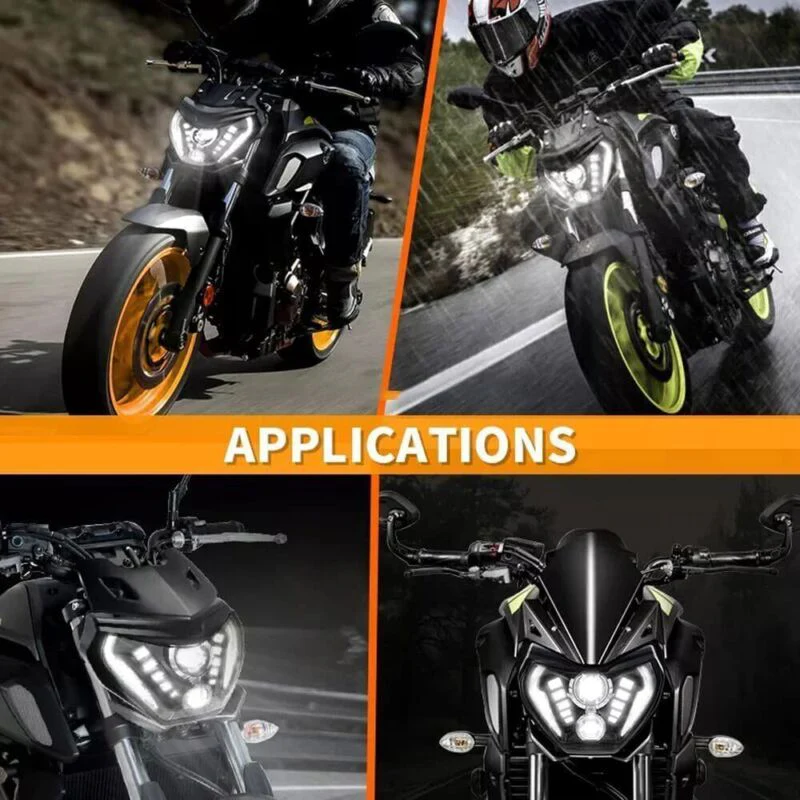 LED Headlight Assembly With DRL For Yamaha MT09 FZ09 2014-2016 MT07 2018 2019 - Image 11