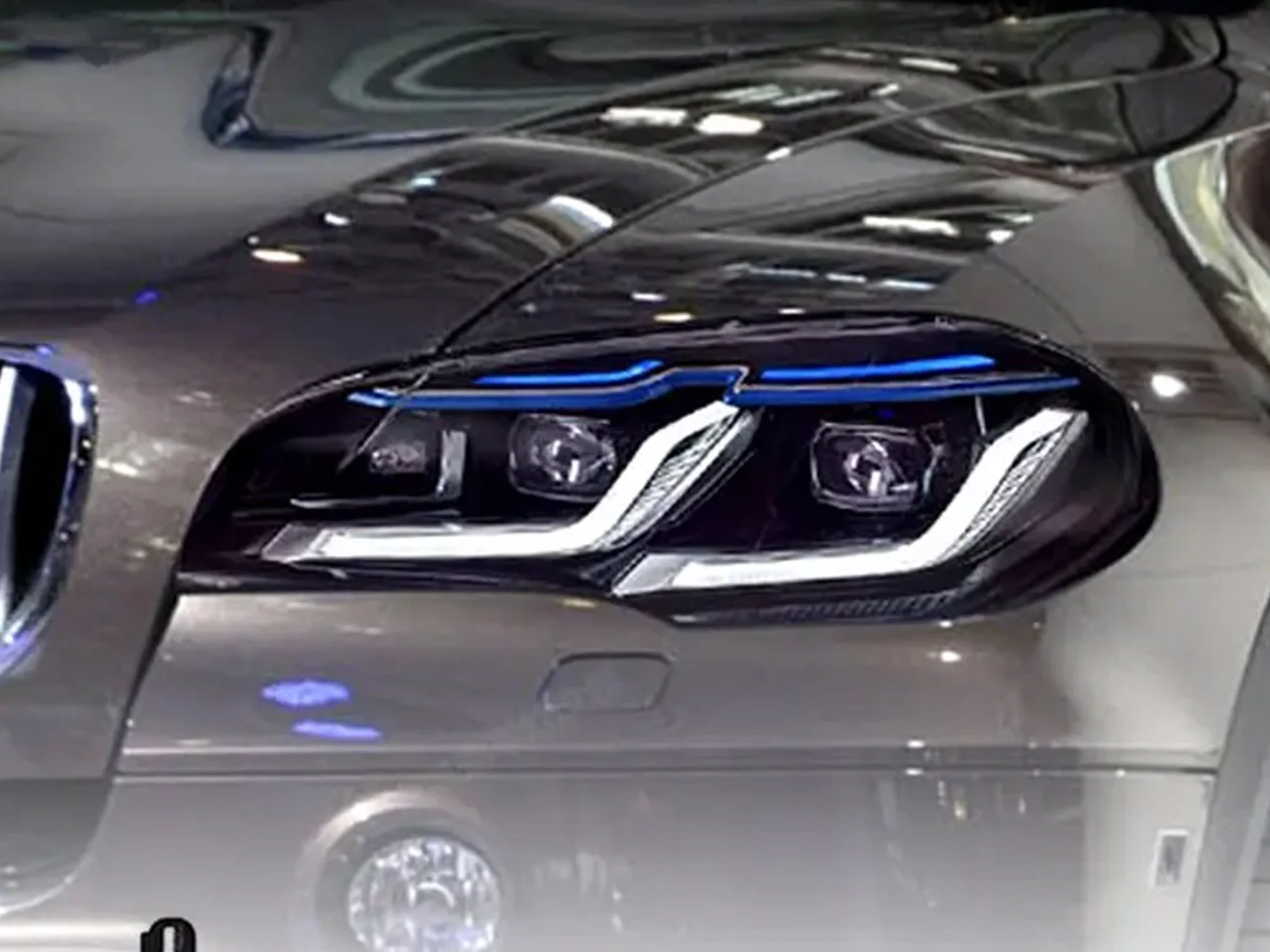 LED Headlight DRL Turn Signal Lamp Assembly For 2007-2013 BMW X5 E70 HID/Xenon w/o AFS - Image 3