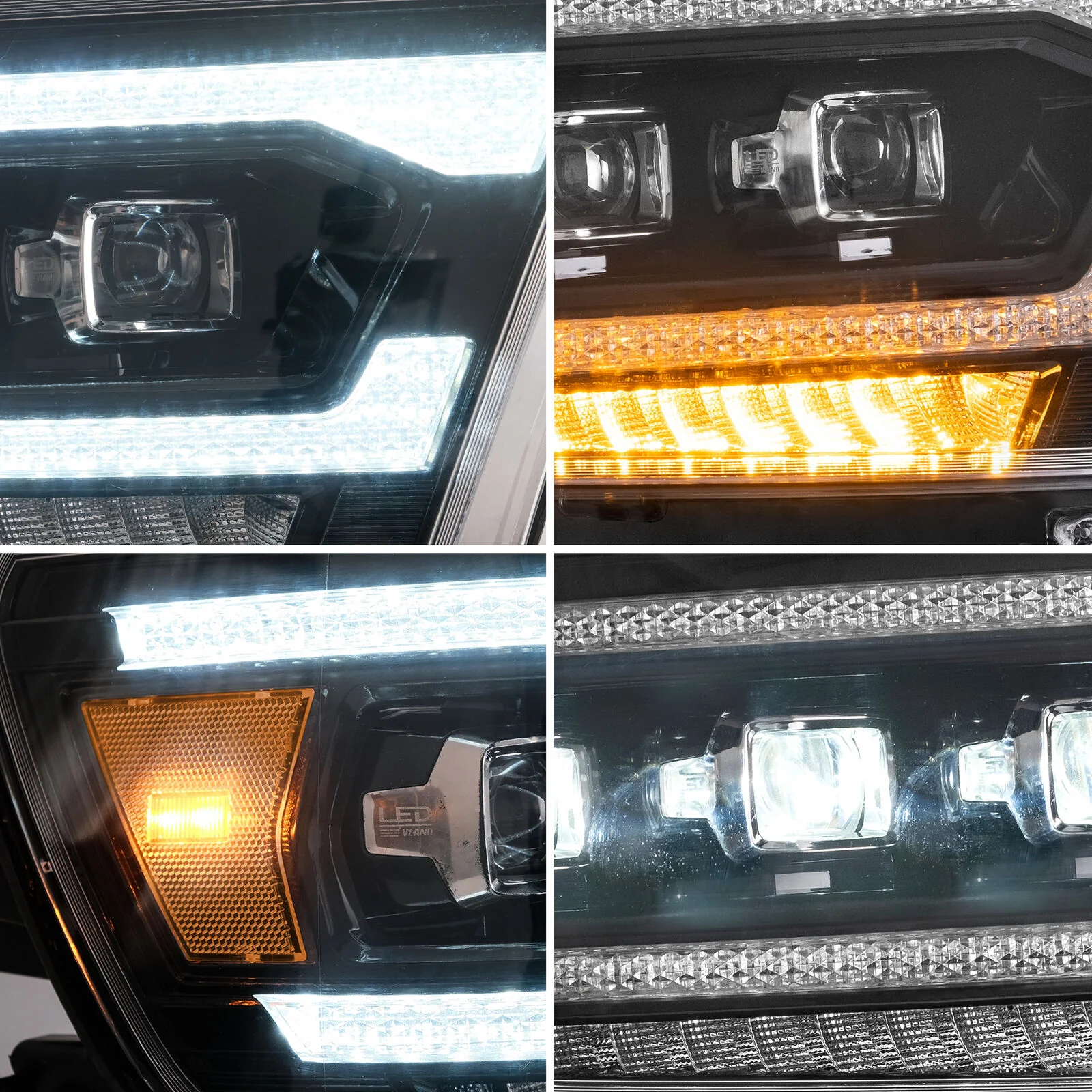 Amber LED Headlights For Dodge Ram 1500 2019-2023 2024 W/Sequential L+R - Image 9