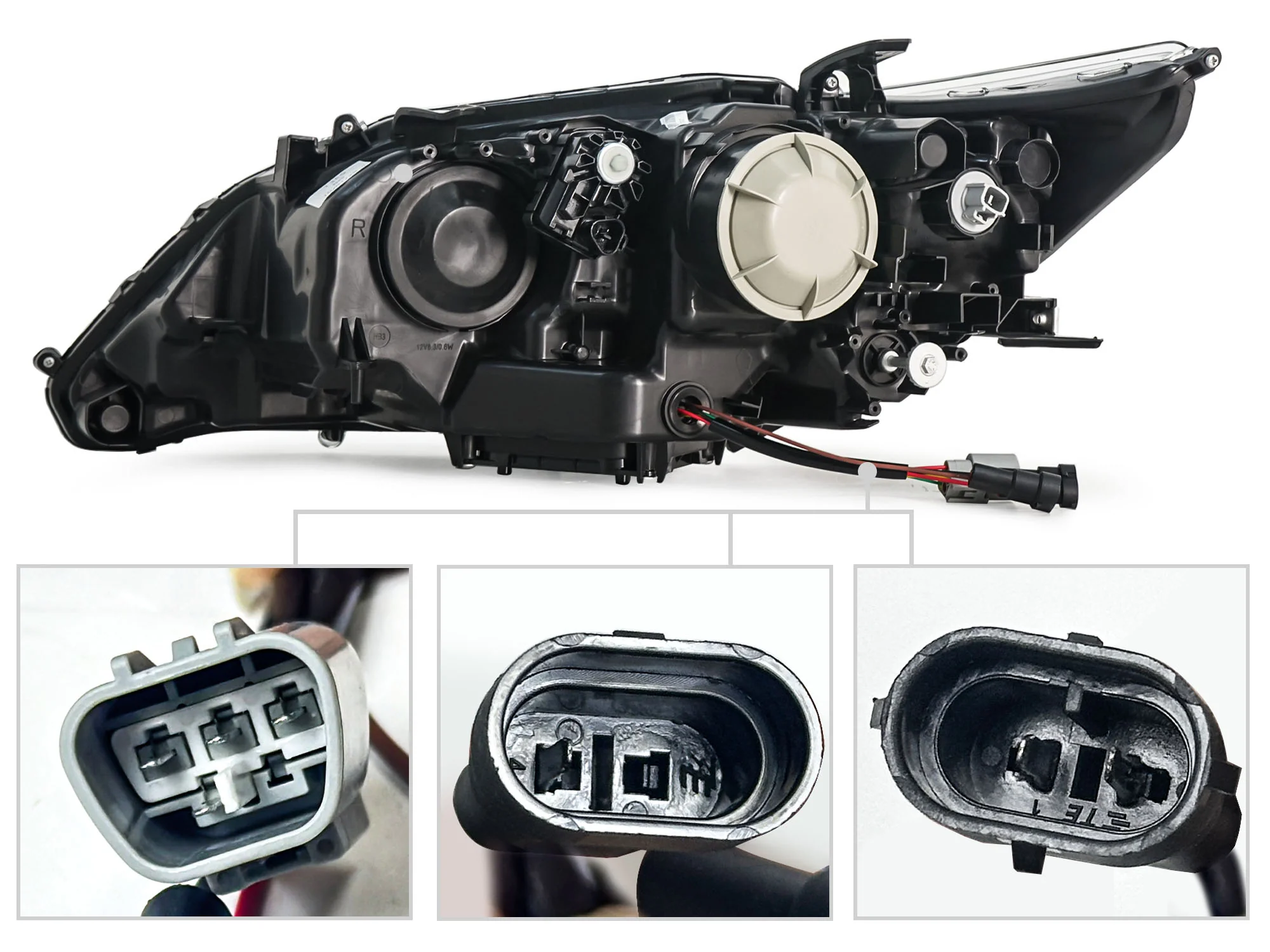 Pair LED Headlights for 2013-2015 Lexus ES300h ES350 w/ Sequential Turn Signal - Image 9