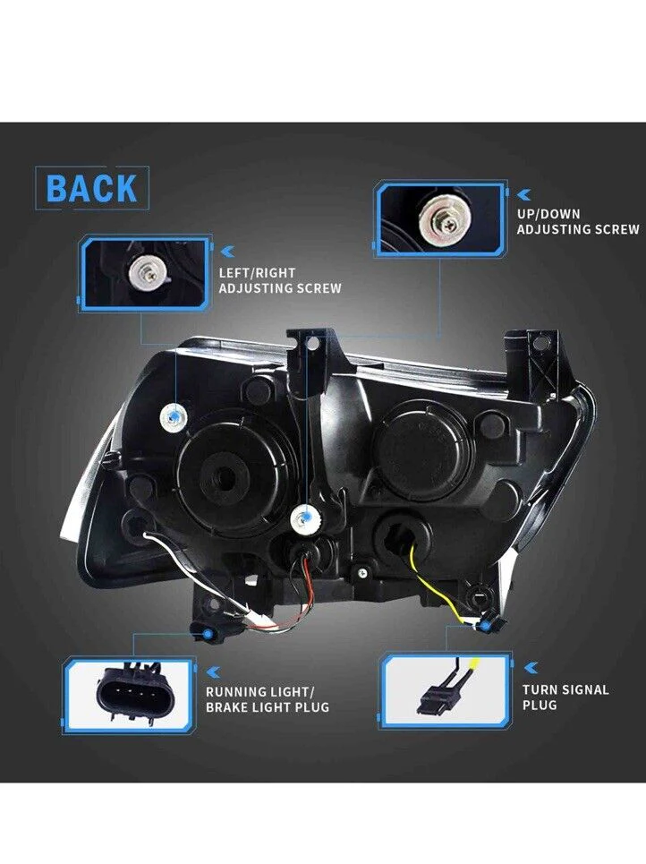 LED Projector Headlights Sequential Turn Signal For 2011-2014 Dodge Charger - Image 6