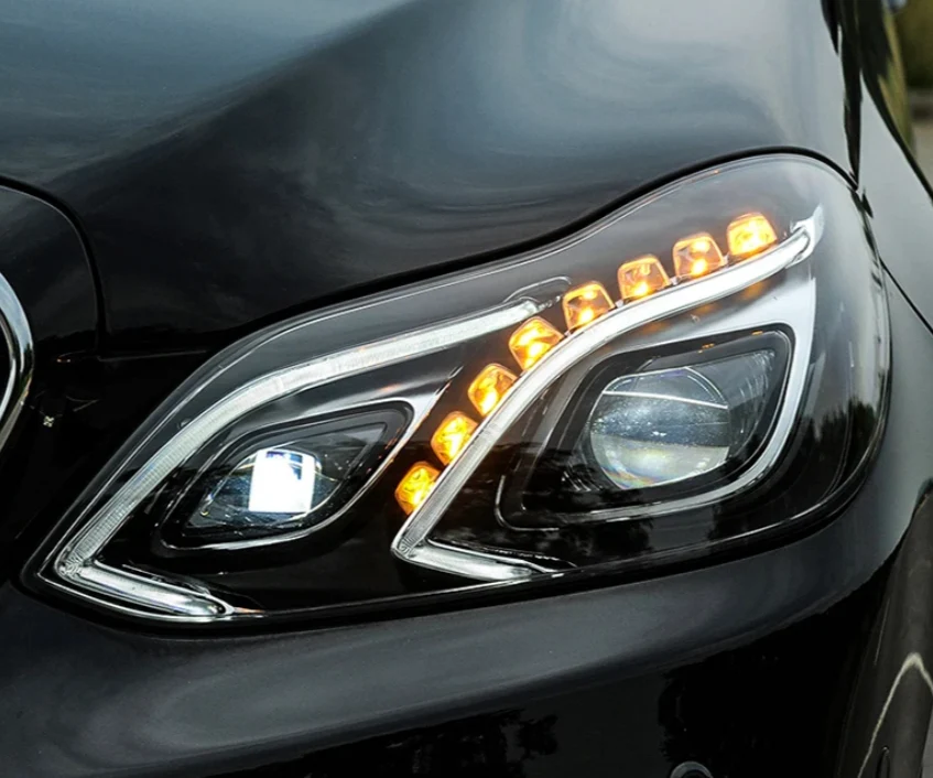 Left+Right LED Headlights DRL Assembly for Mercedes Benz E-Class W212 2014-2016 - Image 2
