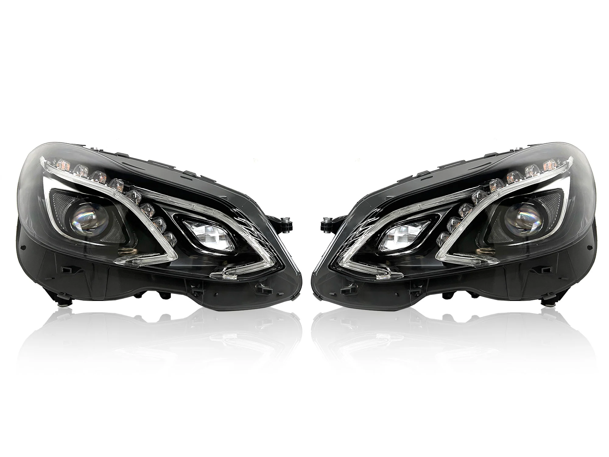 Left+Right LED Headlights DRL Assembly for Mercedes Benz E-Class W212 2014-2016 - Image 3