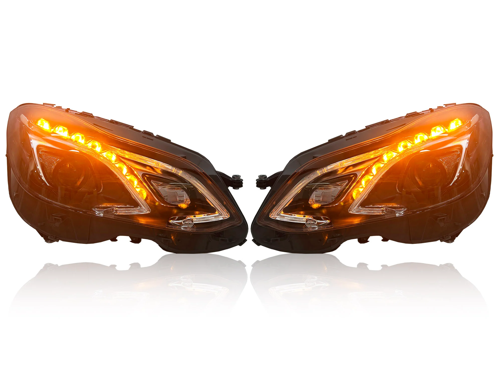 Left+Right LED Headlights DRL Assembly for Mercedes Benz E-Class W212 2014-2016 - Image 9