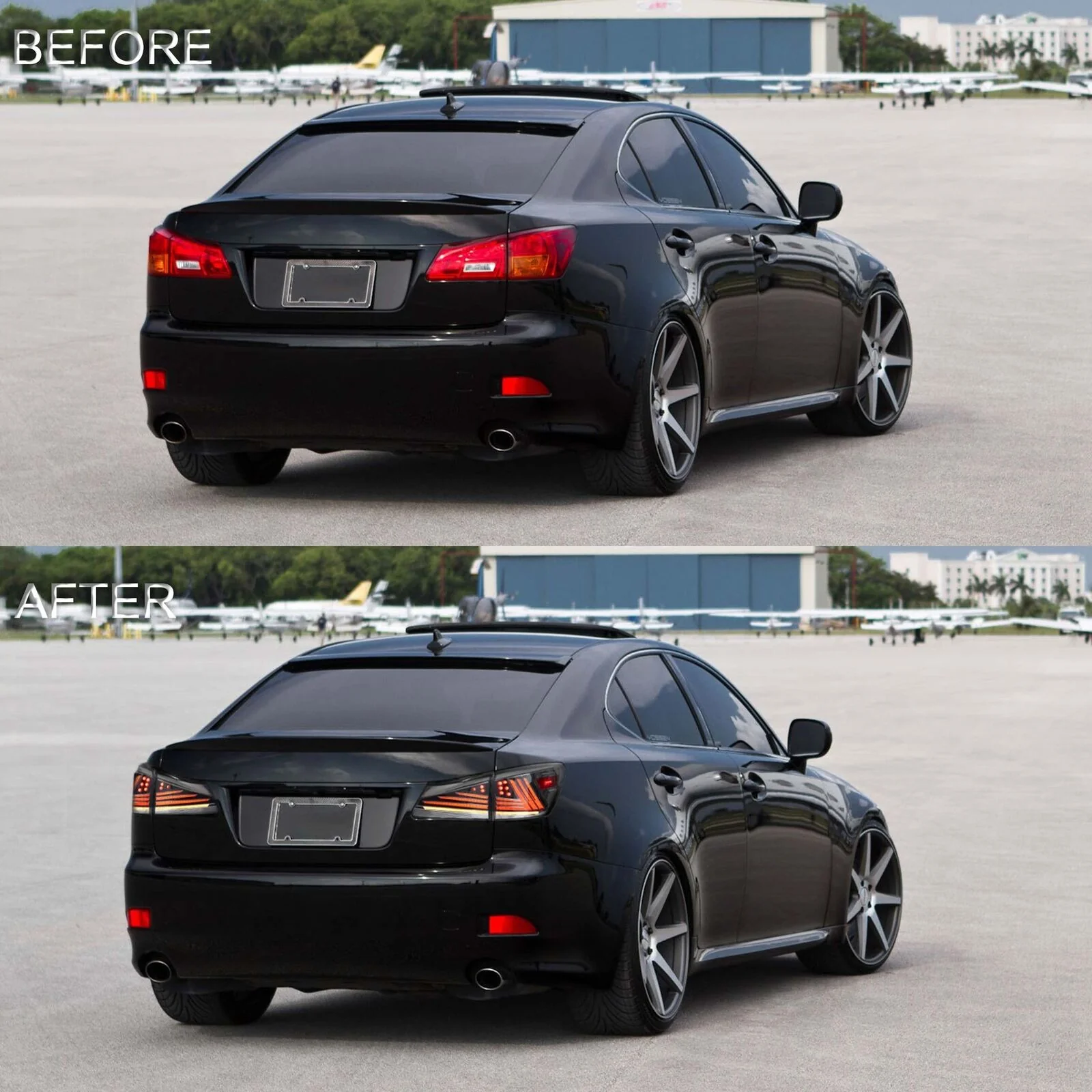LED Smoked Taillights with Sequential Animation for Lexus IS250 IS350 IS F 2006–2013 - Image 3