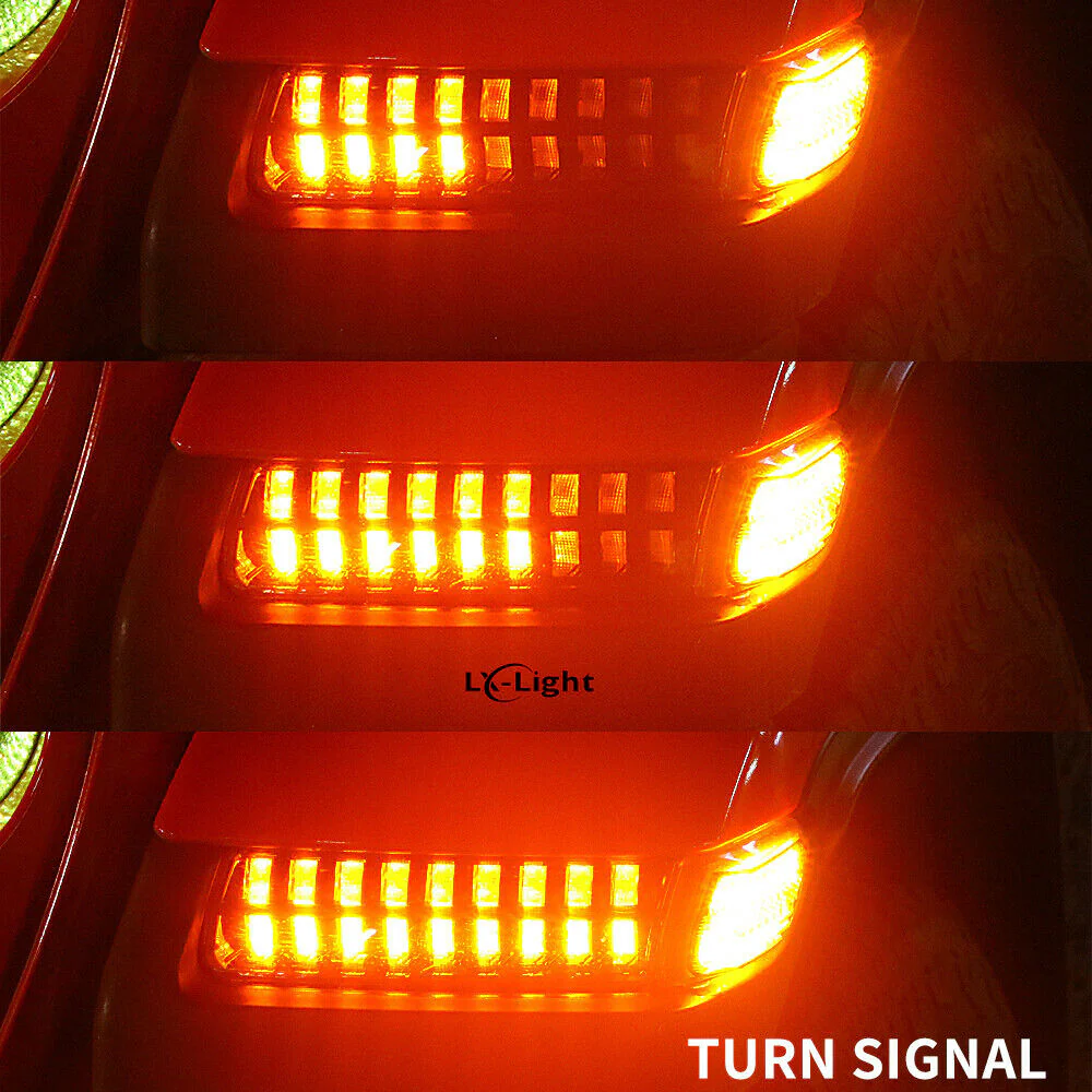 LED Turn Signal Lights DRL for Jeep Wrangler JL 2018-24 high configuration - Image 7