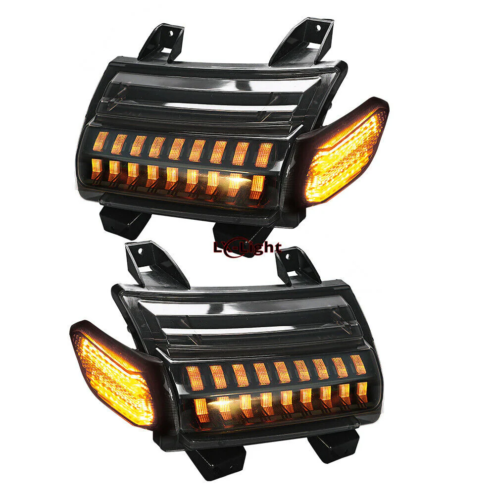 LED Turn Signal Lights DRL for Jeep Wrangler JL 2018-24 high configuration - Image 9