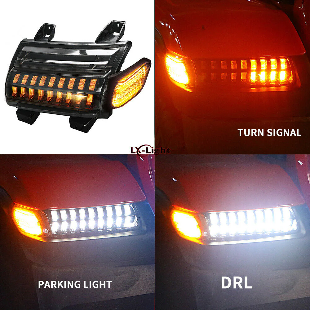 LED Turn Signal Lights DRL for Jeep Wrangler JL 2018-24 low configuration - Image 4