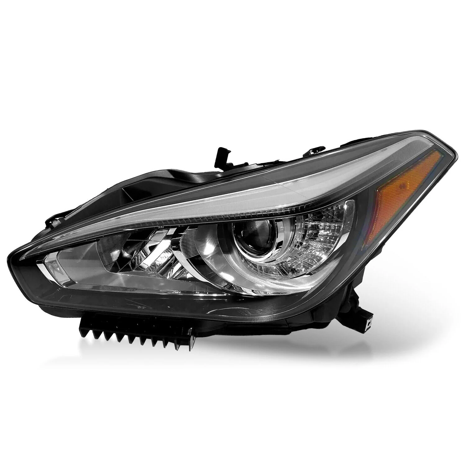 Left Driver For 2015-2019 Infiniti Q70 Headlight Front Lamp w/o AFS - Image 2