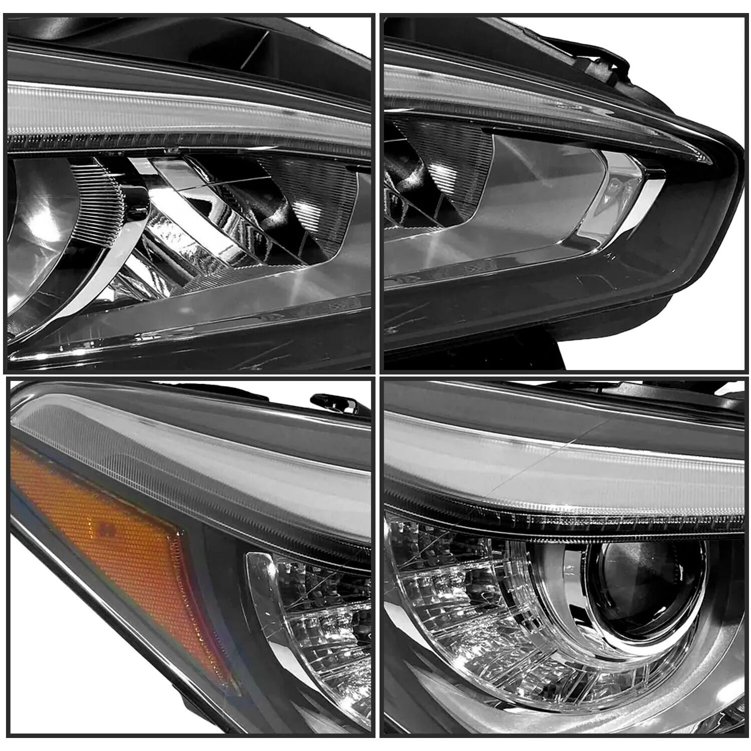Left Driver For 2015-2019 Infiniti Q70 Headlight Front Lamp w/o AFS - Image 5