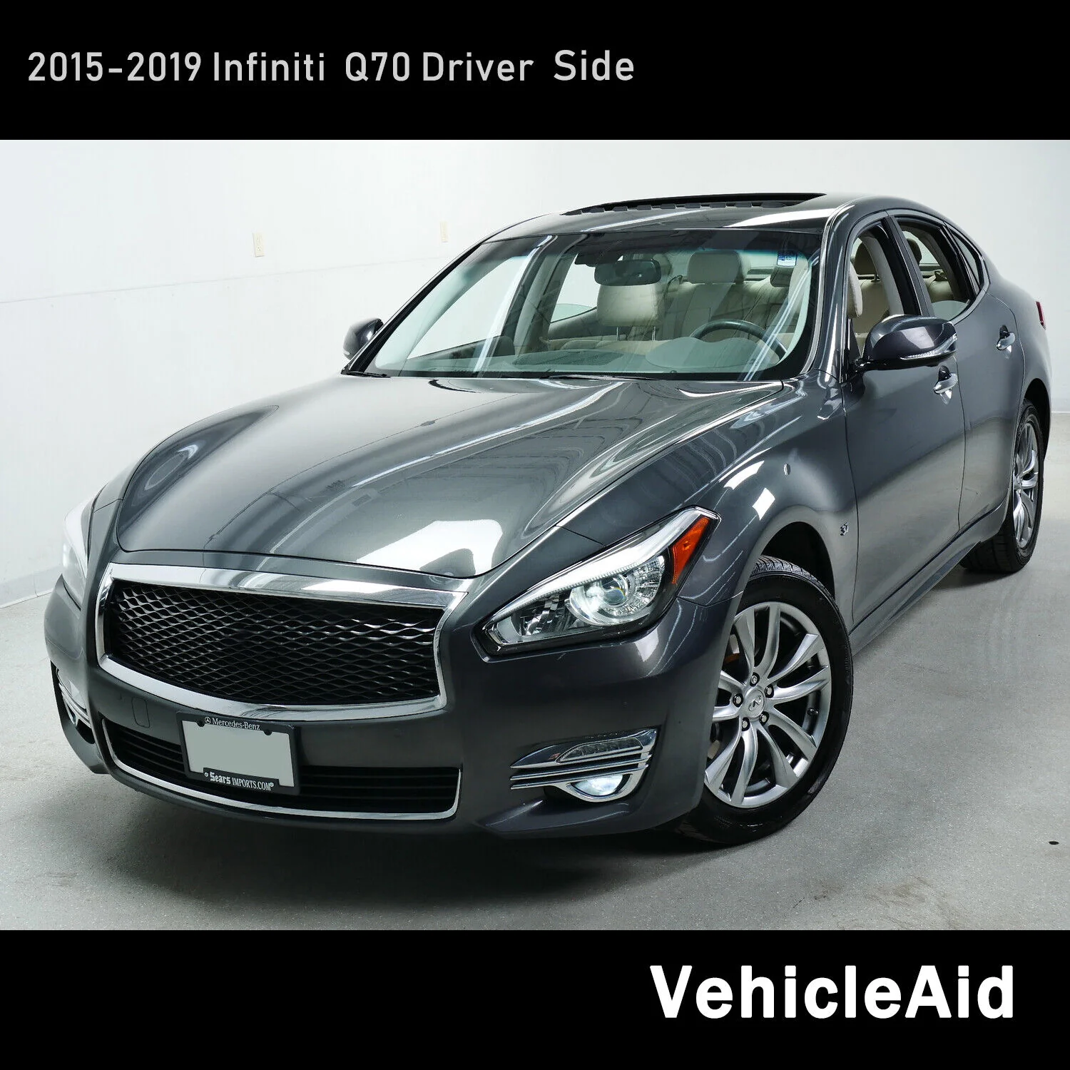 Left Driver For 2015-2019 Infiniti Q70 Headlight Front Lamp w/o AFS - Image 7