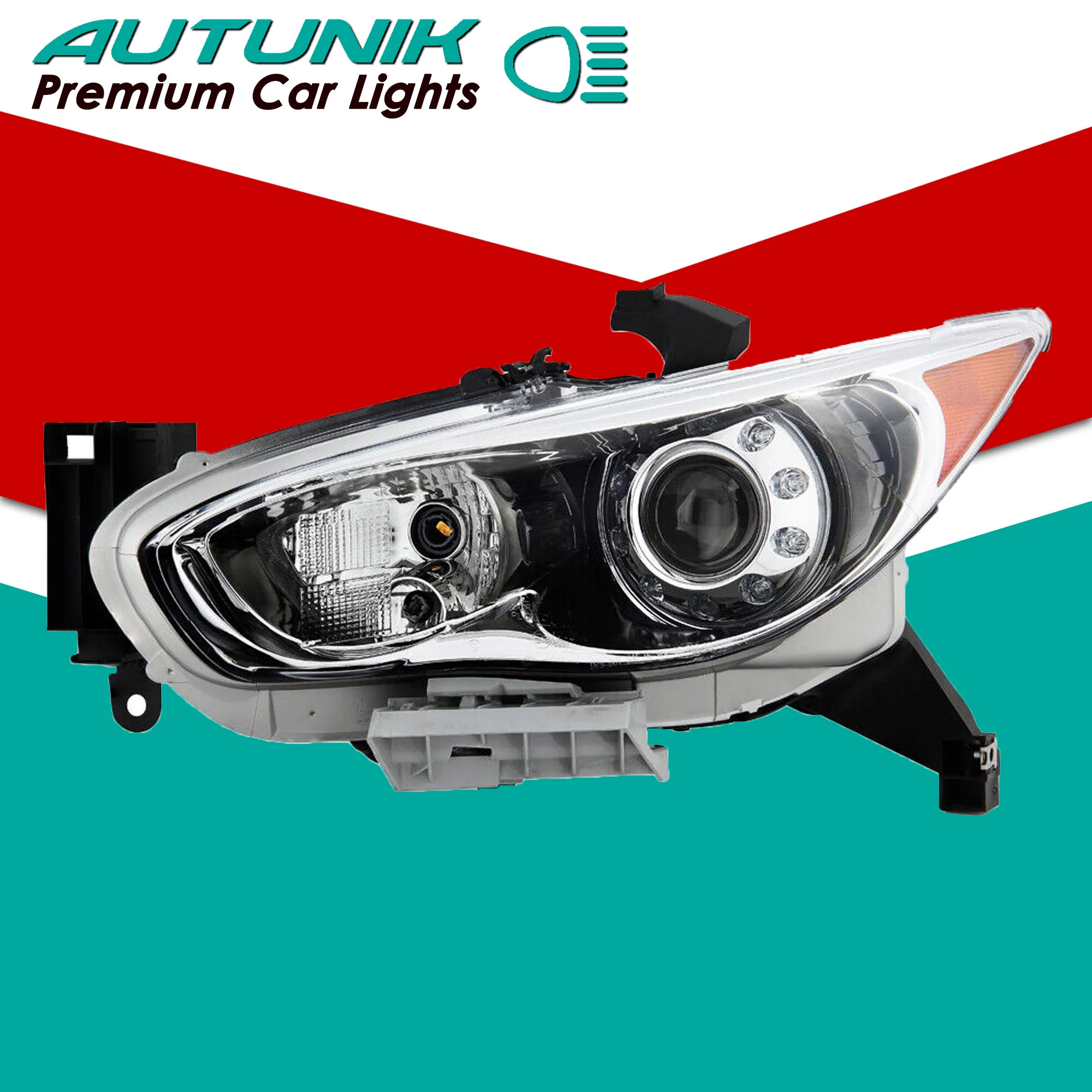 Left Driver Side For Infiniti 2013 JX35 2014-2015 QX60 HID/Xenon Projector Headlight Headlamp