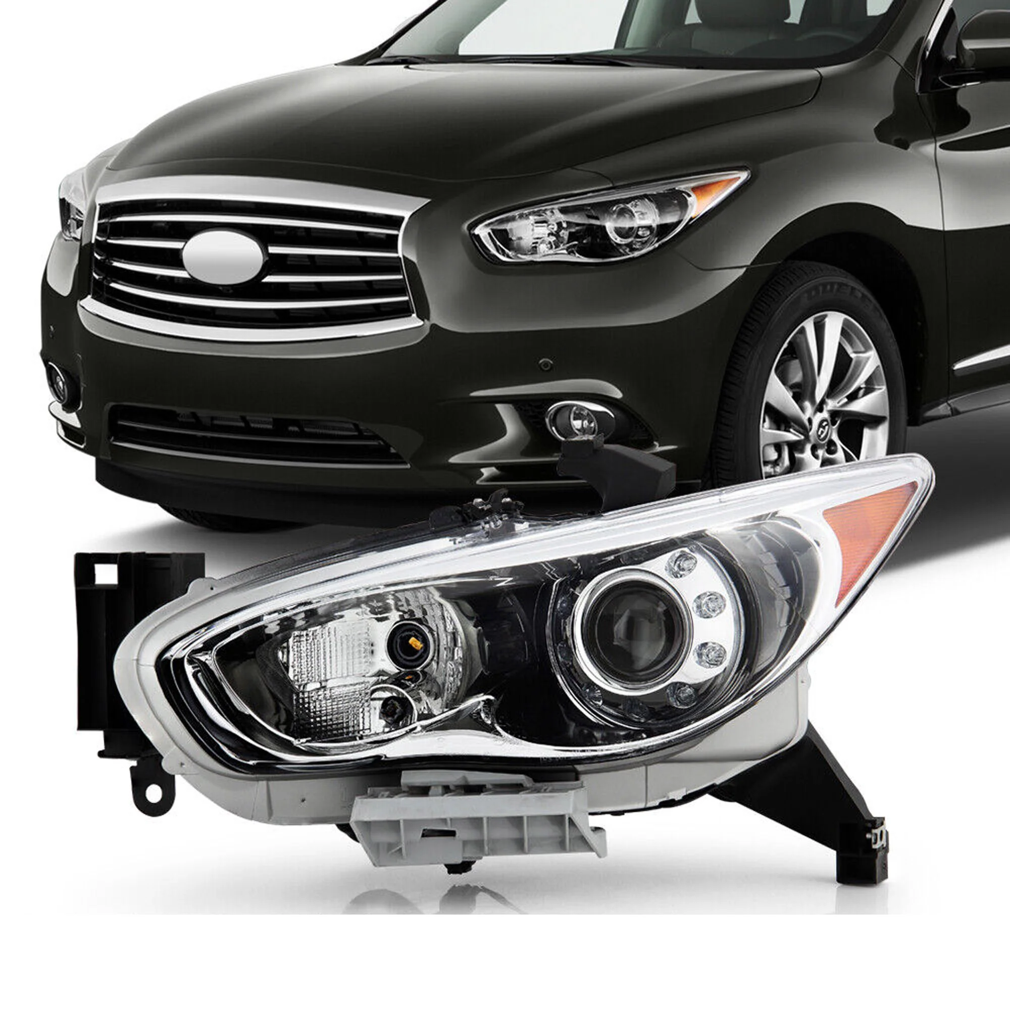 Left Driver Side For Infiniti 2013 JX35 2014-2015 QX60 HID/Xenon Projector Headlight Headlamp - Image 2