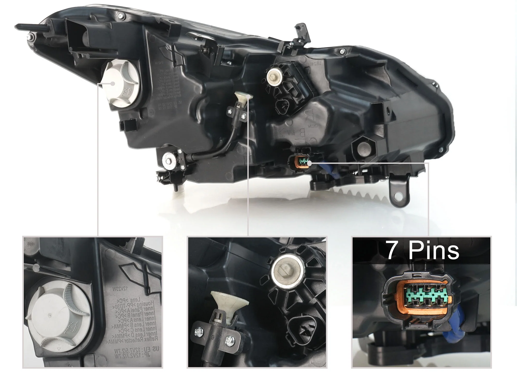 Left Driver Side LED Headlamp Headlight Assembly For Infiniti Q70 2015-2019 NON AFS - Image 7