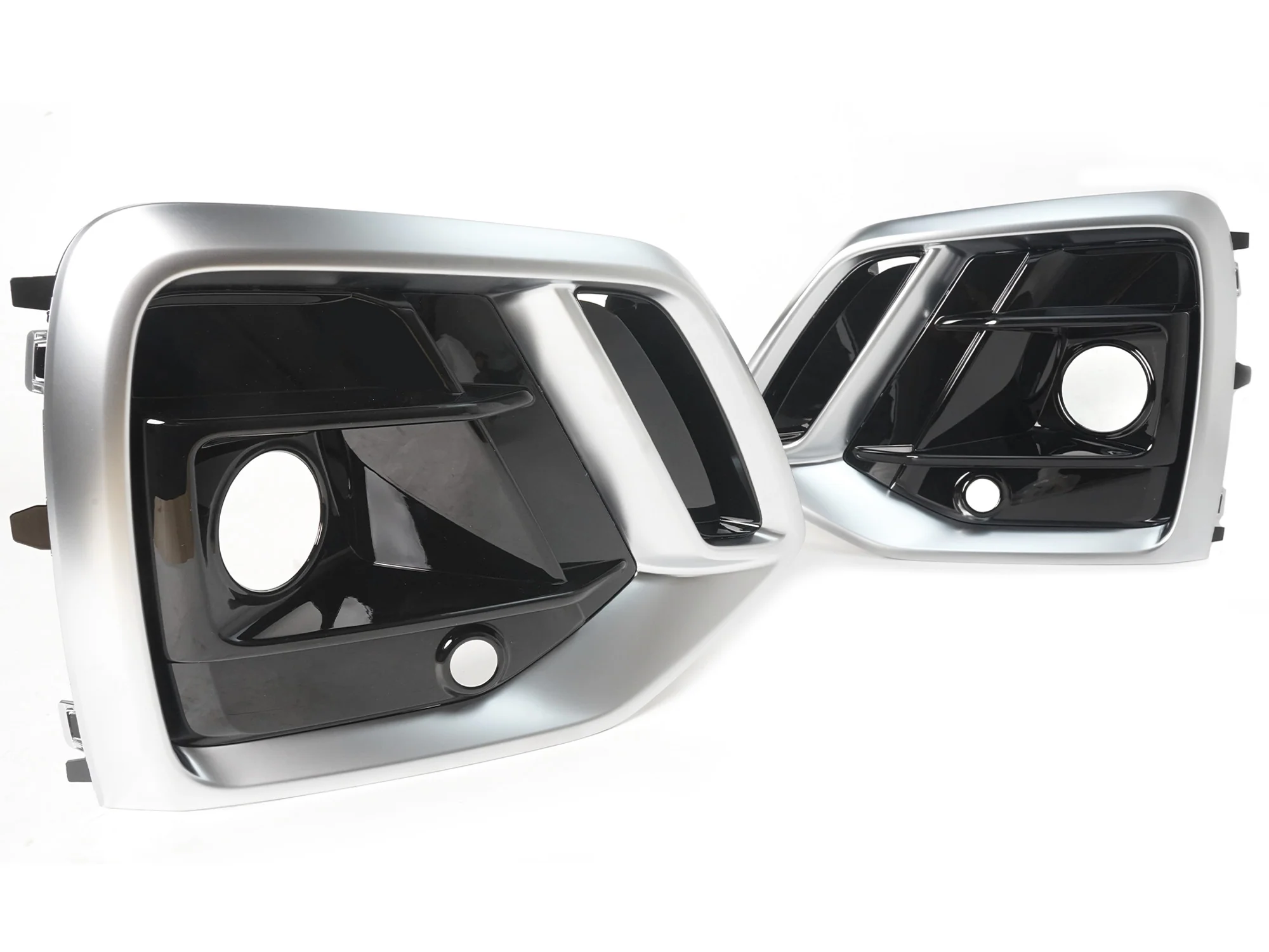 Pair Front Fog Light Cover Grille Grill W/ ACC Hole Fit For Audi Q5 2021-2025 L+R - Image 5