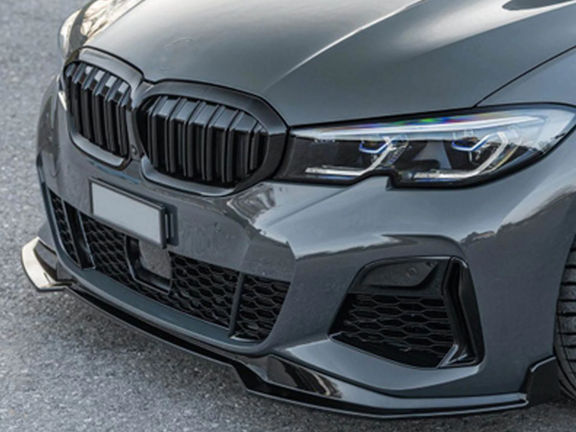 Left & Right Front Bumper Fog Light Grille Cover For BMW M340i G20 3 Series 2020–2022 - Image 2