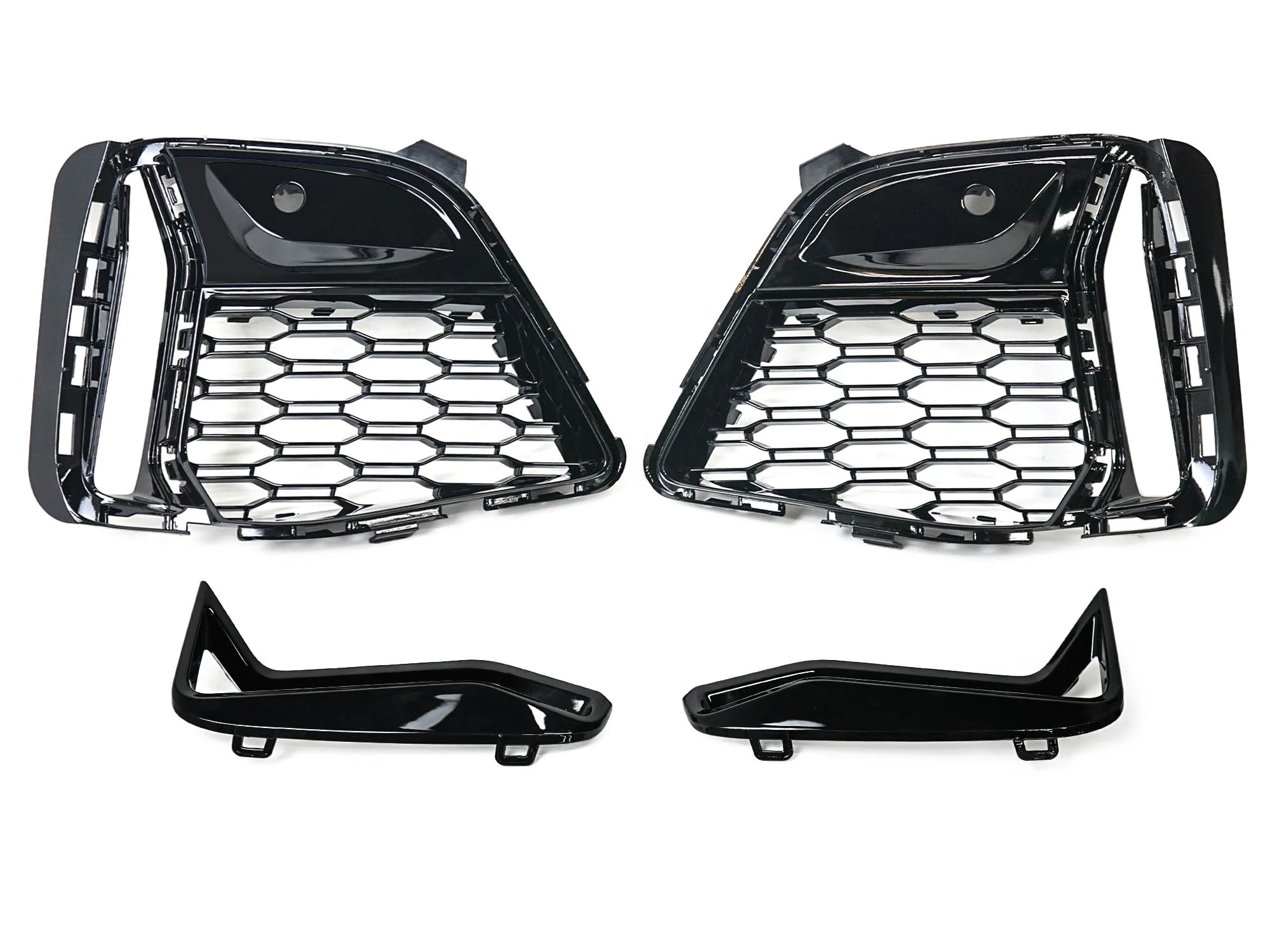 Left & Right Front Bumper Fog Light Grille Cover For BMW M340i G20 3 Series 2020–2022 - Image 4