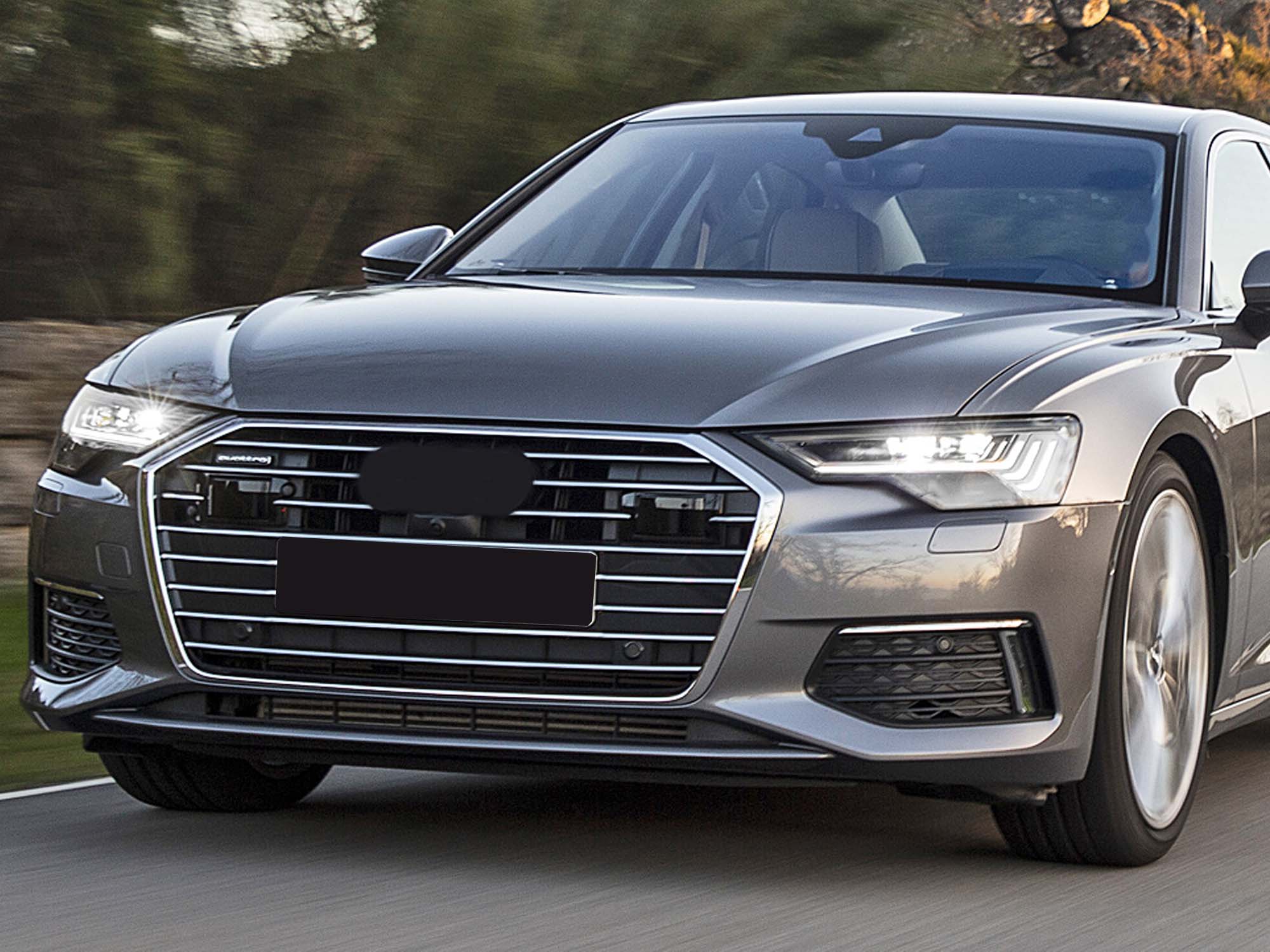 Left & Right Fog Light Grille Cover Trim For Audi A6 C8 Non-Sline 2019–2025 - Image 3