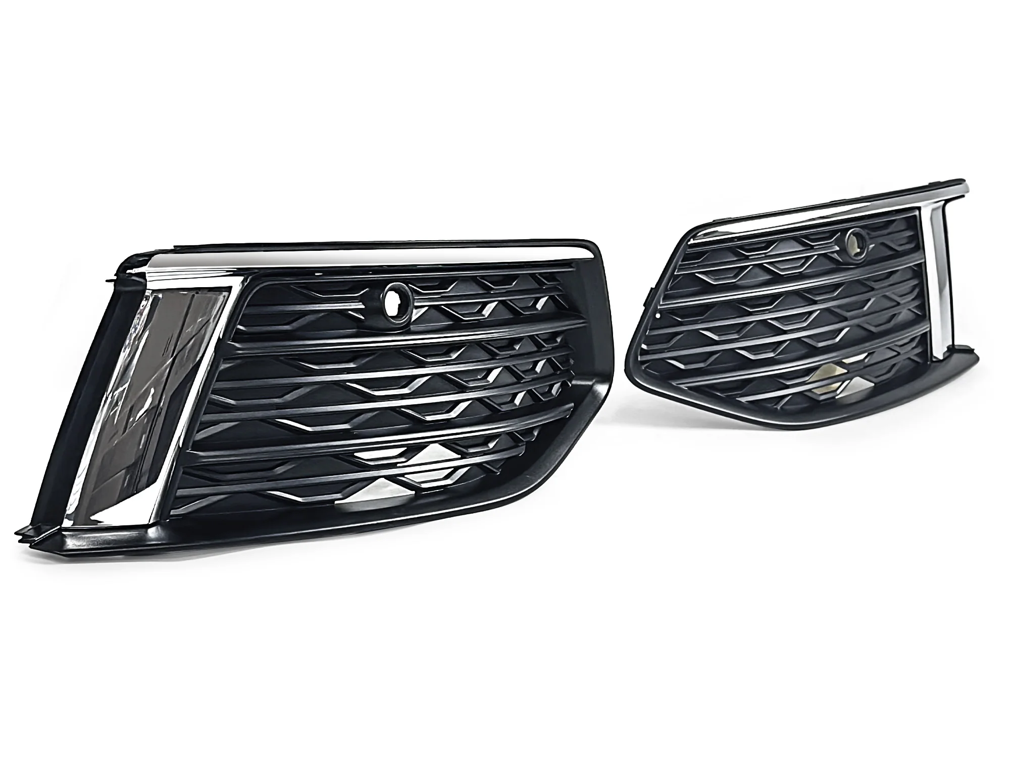 Left & Right Fog Light Grille Cover Trim For Audi A6 C8 Non-Sline 2019–2025 - Image 6
