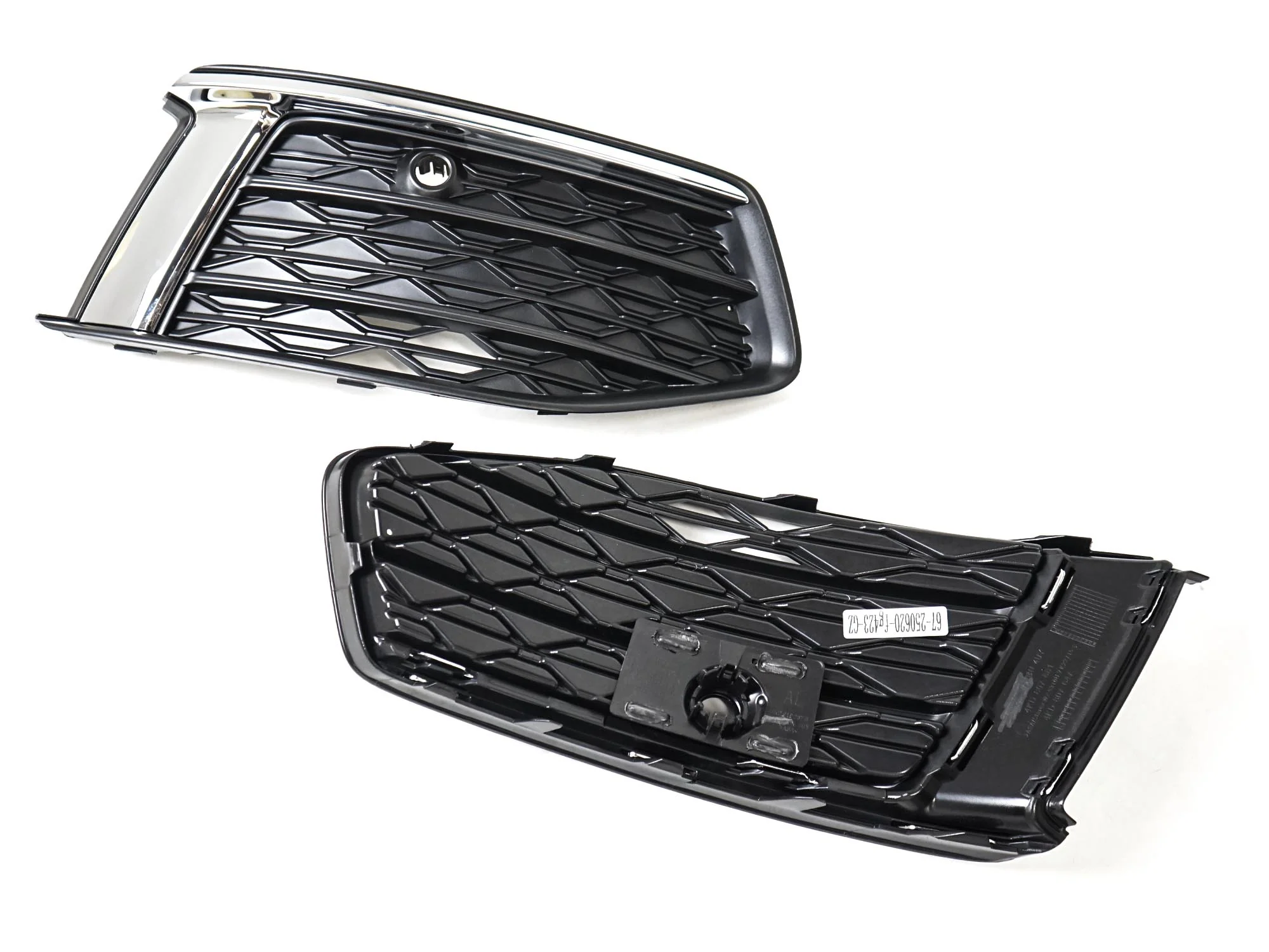 Left & Right Fog Light Grille Cover Trim For Audi A6 C8 Non-Sline 2019–2025 - Image 7