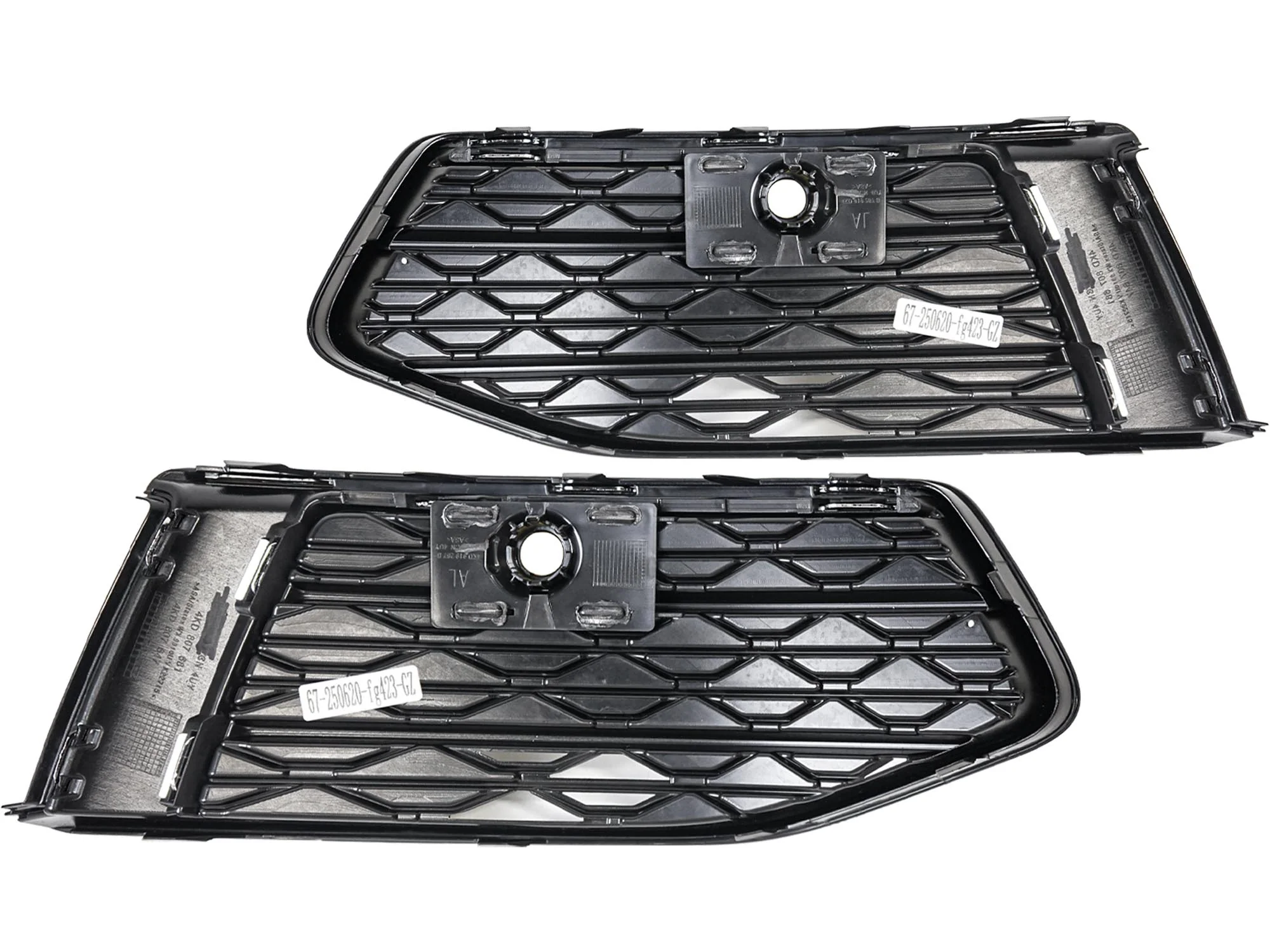 Left & Right Fog Light Grille Cover Trim For Audi A6 C8 Non-Sline 2019–2025 - Image 8