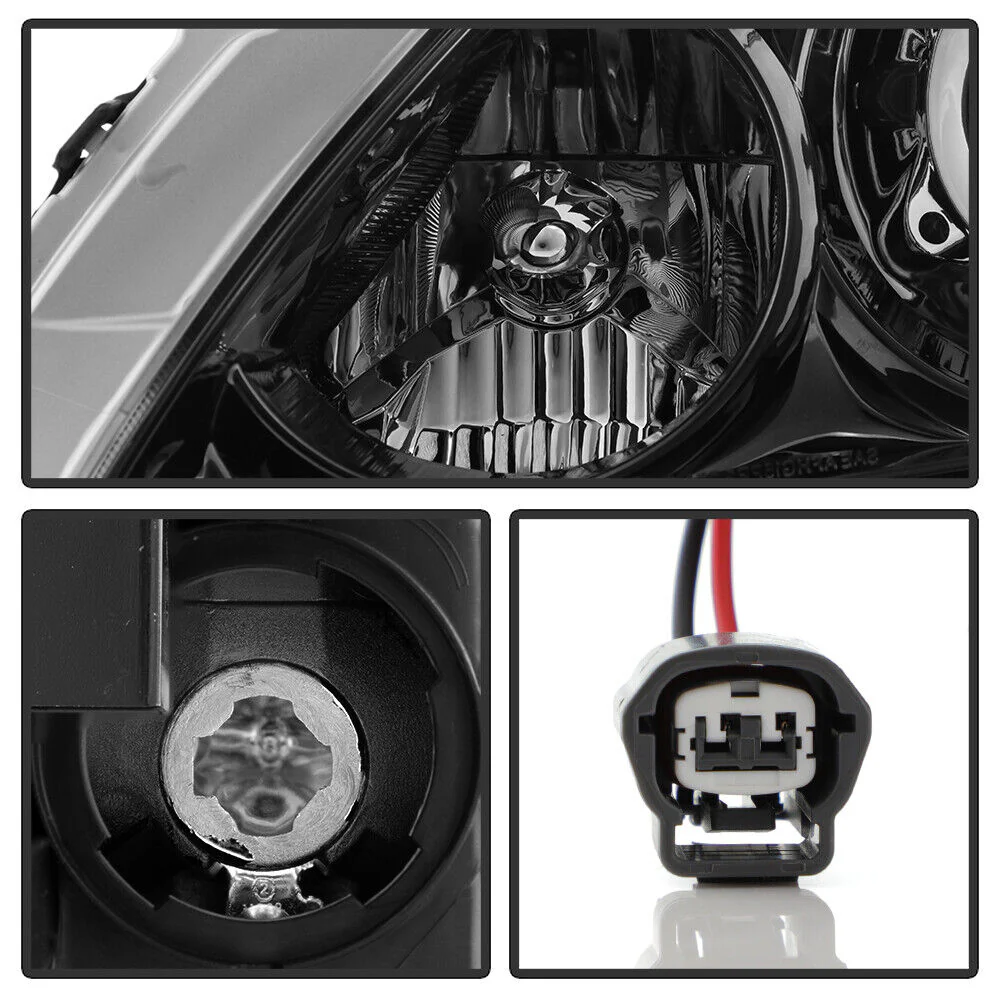 Left+Right For 2008-2015 Infiniti G37/Q60 Coupe|Convertible Black Projector Headlights w/o Bulbs - Image 5