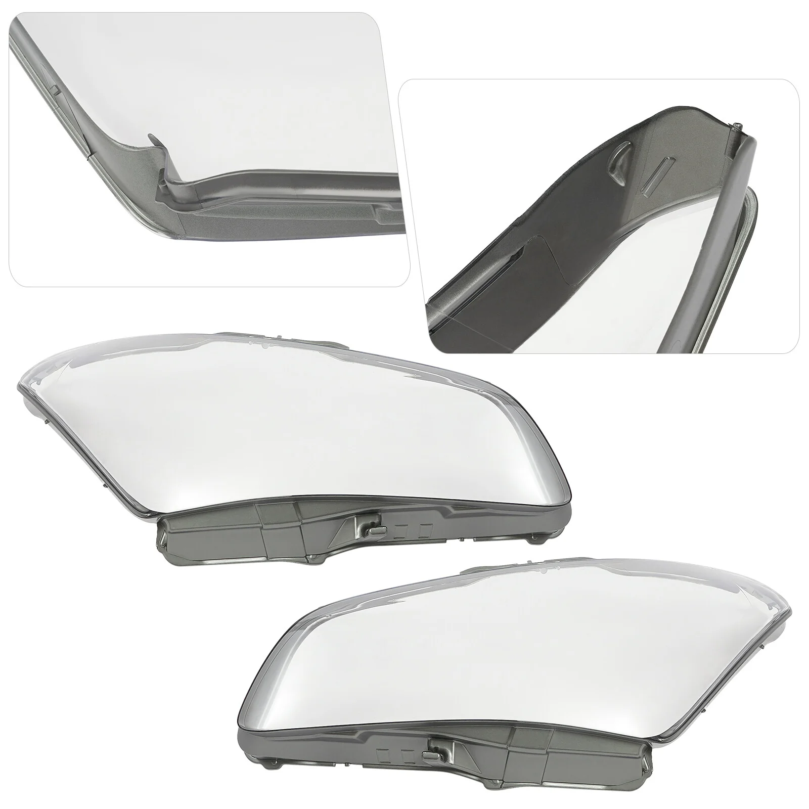 Left & Right Front Headlight Lens Covers for 2011–2014 INFINITI QX56 / QX80 - Image 5