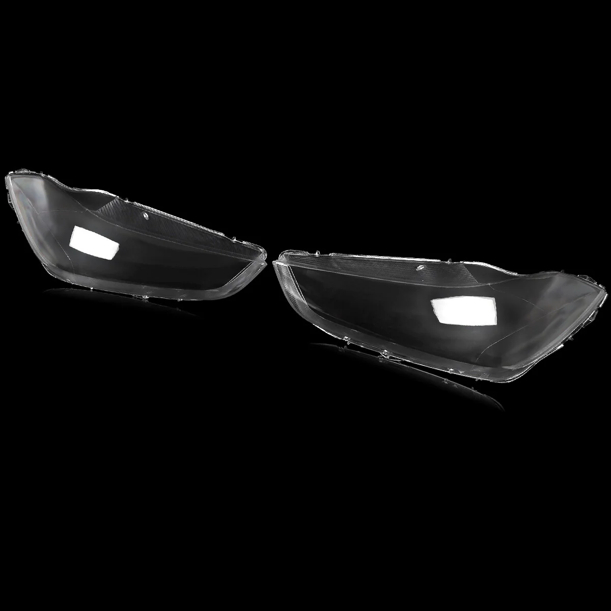 Left + Right Headlamp Clear Lens Cover Pair for Maserati Ghibli 2014-2022 Replacement Shells - Image 3