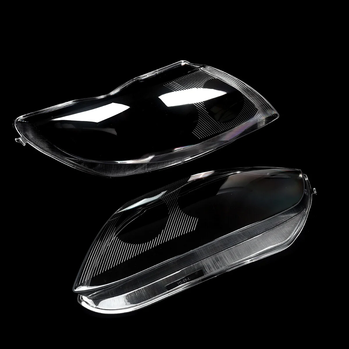 Left & Right Headlight Lens Cover Pair Clear for BMW Z4 E85 2003-2008