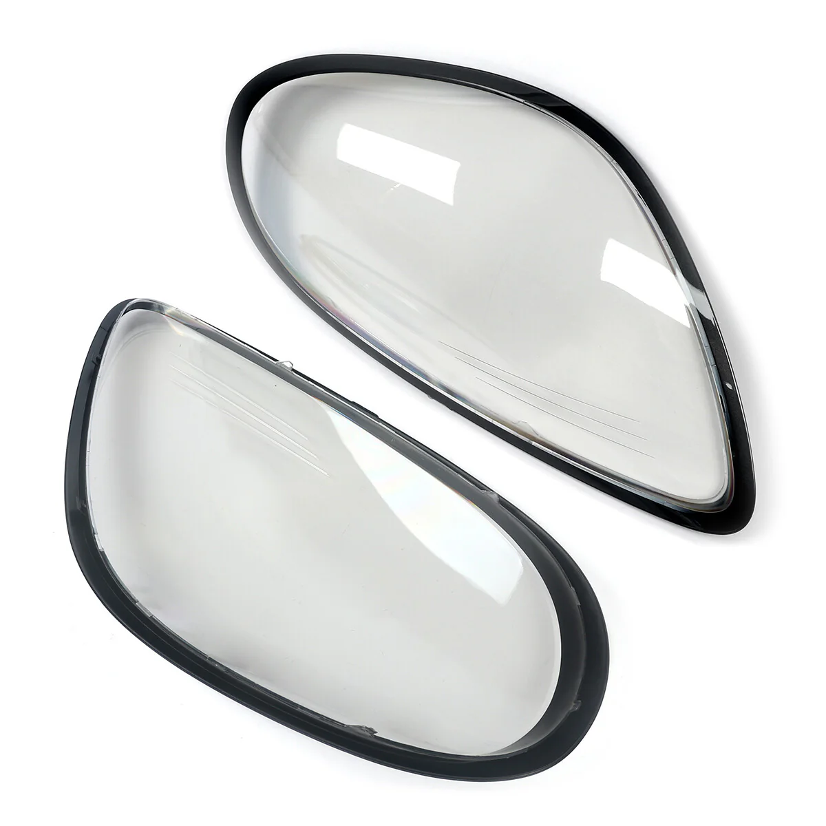 Left + Right Headlight Lens Cover Shells for Porsche Boxster Cayman 981 2014 2015 2016
