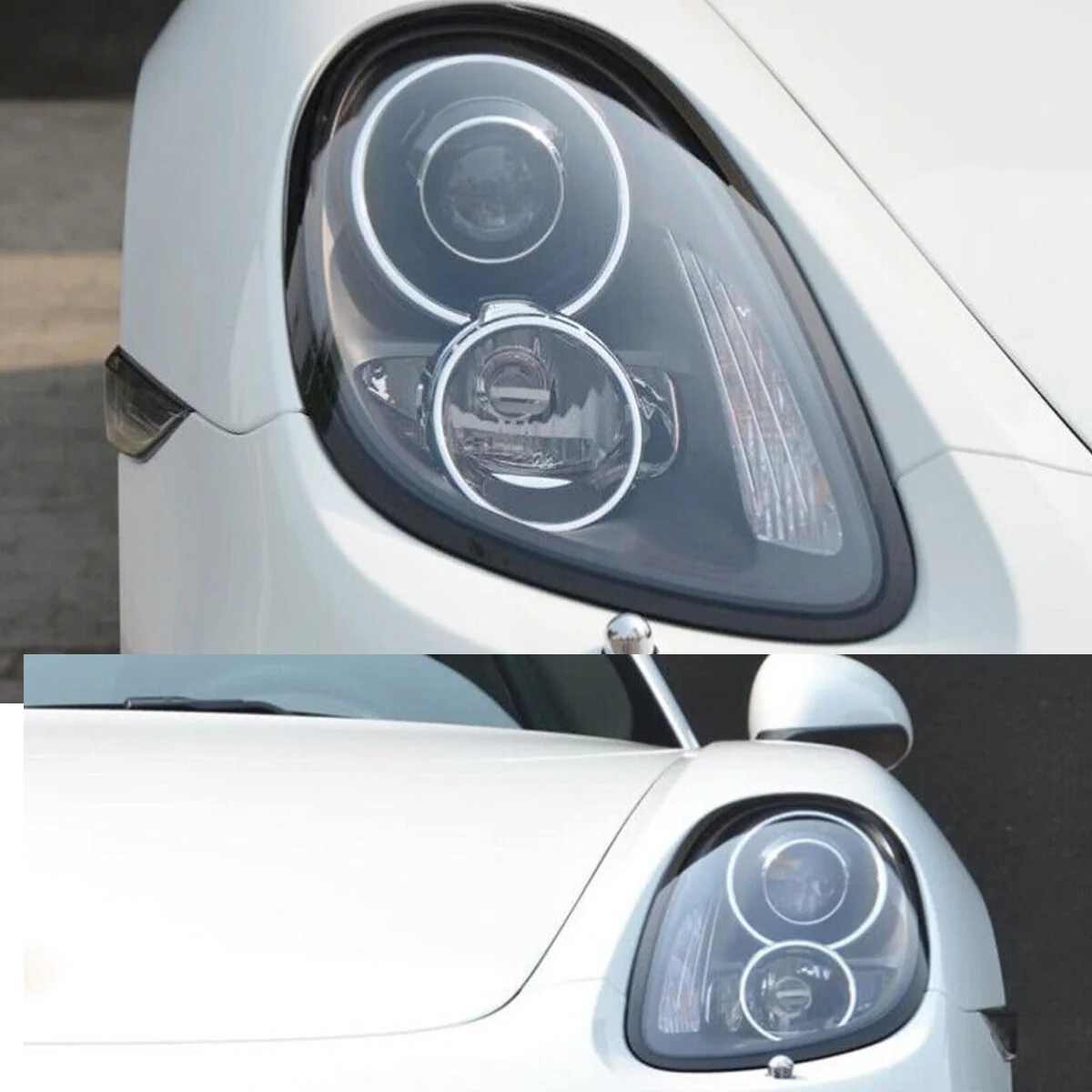 Left + Right Headlight Lens Cover Shells for Porsche Boxster Cayman 981 2014 2015 2016 - Image 6