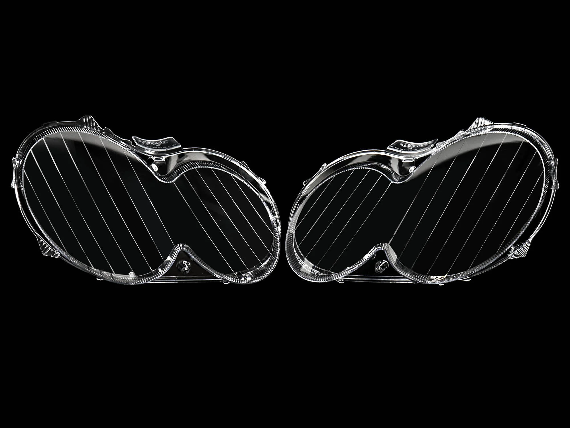 Pair Headlight Lens Cover Clear L+R for Mercedes Benz CLK C209 W209 2005-2009 - Image 4