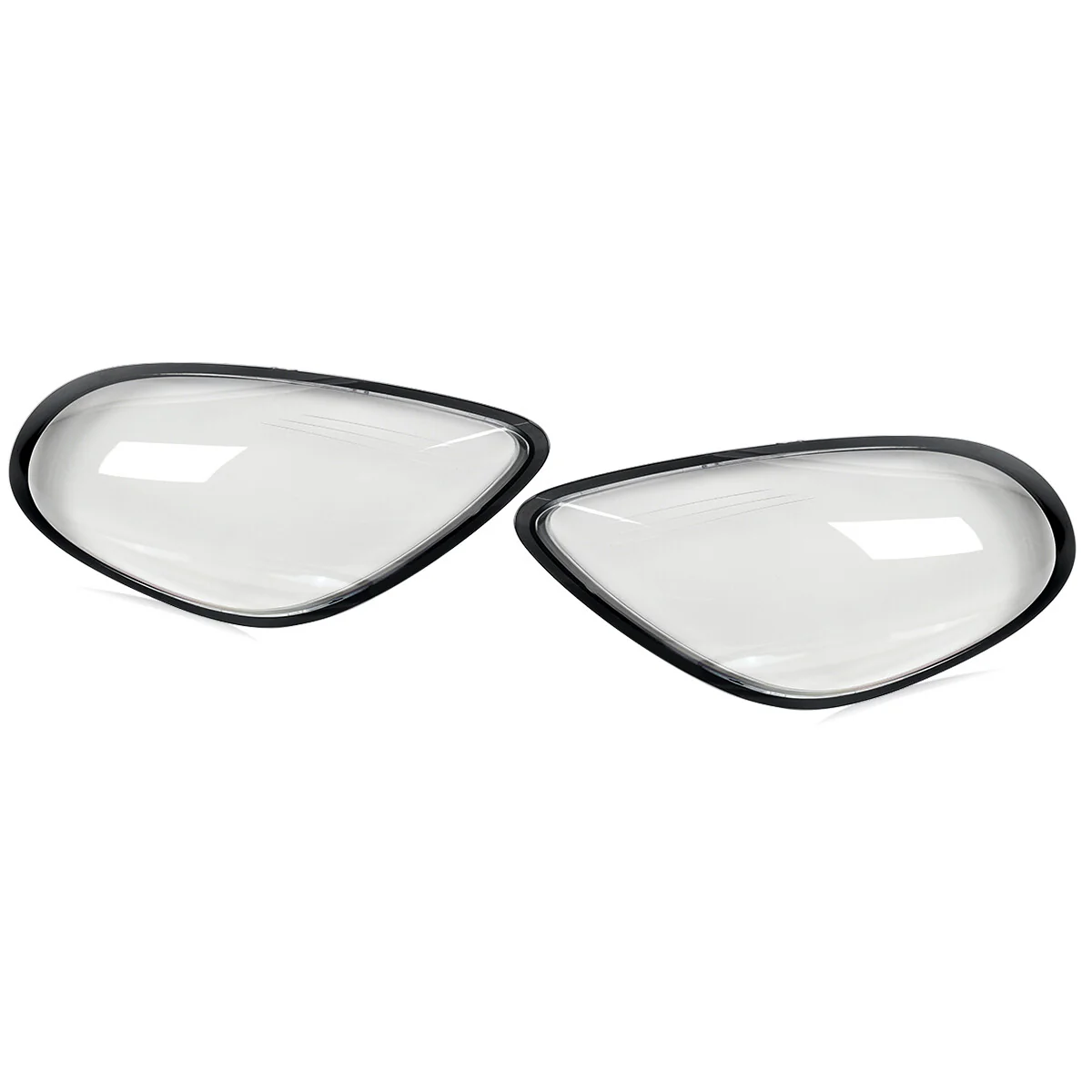Left+Right Headlight Lens Replacement Covers for 2014 2015 2016 Porsche Cayman/Boxster 981 - Image 3