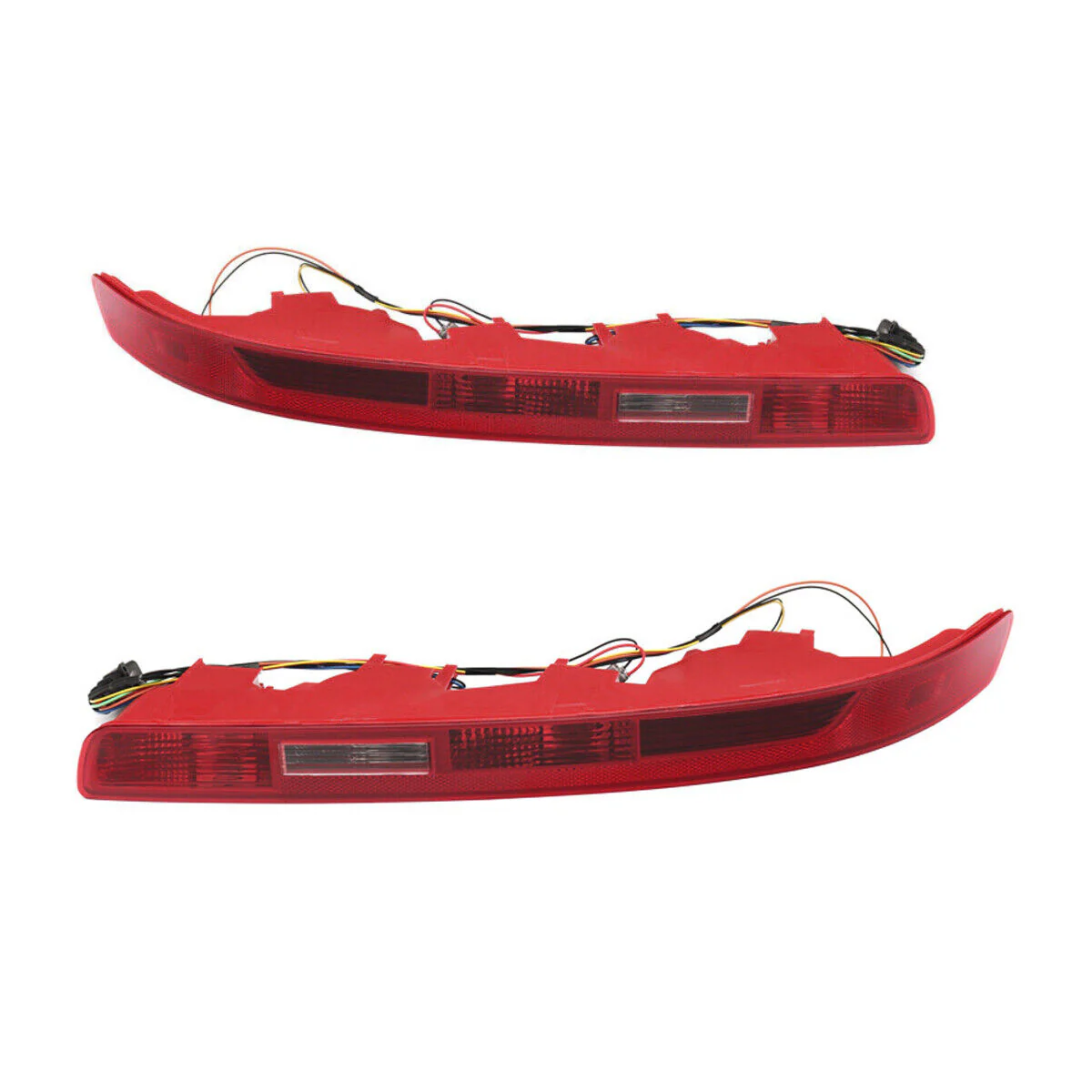 Left+Right Rear Lower Bumper Tail Light Reverse Stop Fog Lamps For Audi Q7 2007-2015