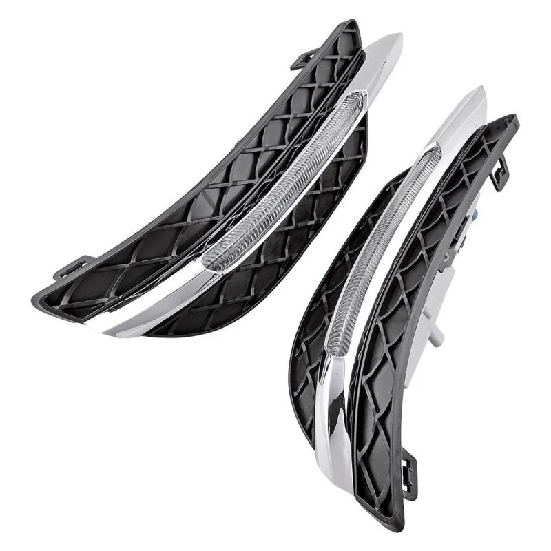 LED Daytime Running DRL Fog Light Grill for Mercedes C-Class W204 C300 Non-AMG 2012-2014 - Image 6