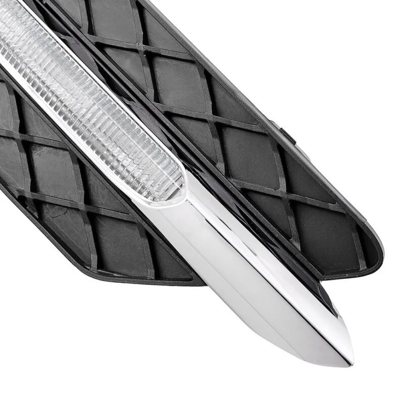 LED Daytime Running DRL Fog Light Grill for Mercedes C-Class W204 C300 Non-AMG 2012-2014 - Image 7