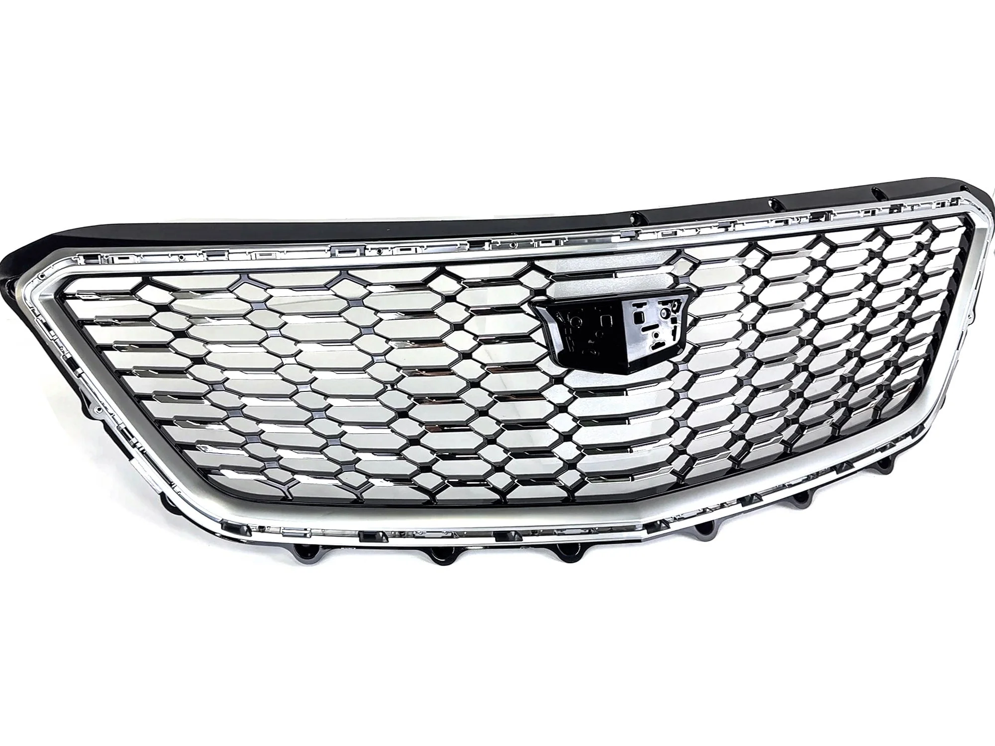 Front Upper Honeycomb Grill Chrome for Cadillac XT4 2019-2023 No Camera - Image 5