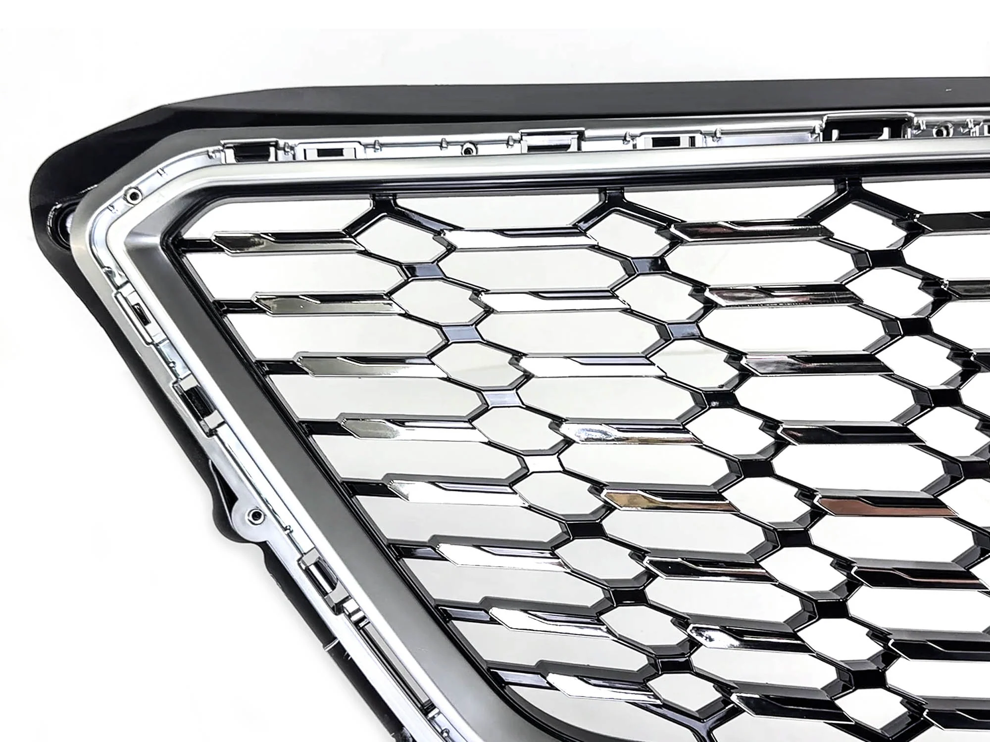 Front Upper Honeycomb Grill Chrome for Cadillac XT4 2019-2023 No Camera - Image 6