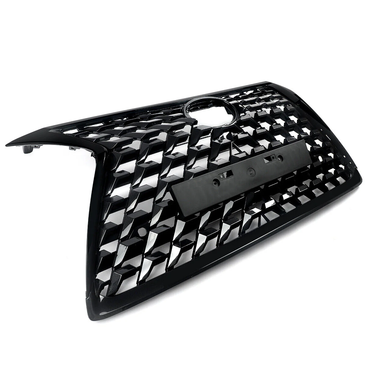 Front Bumper Grille Gloss Black For 2014-2022 Lexus GX460 - Image 3