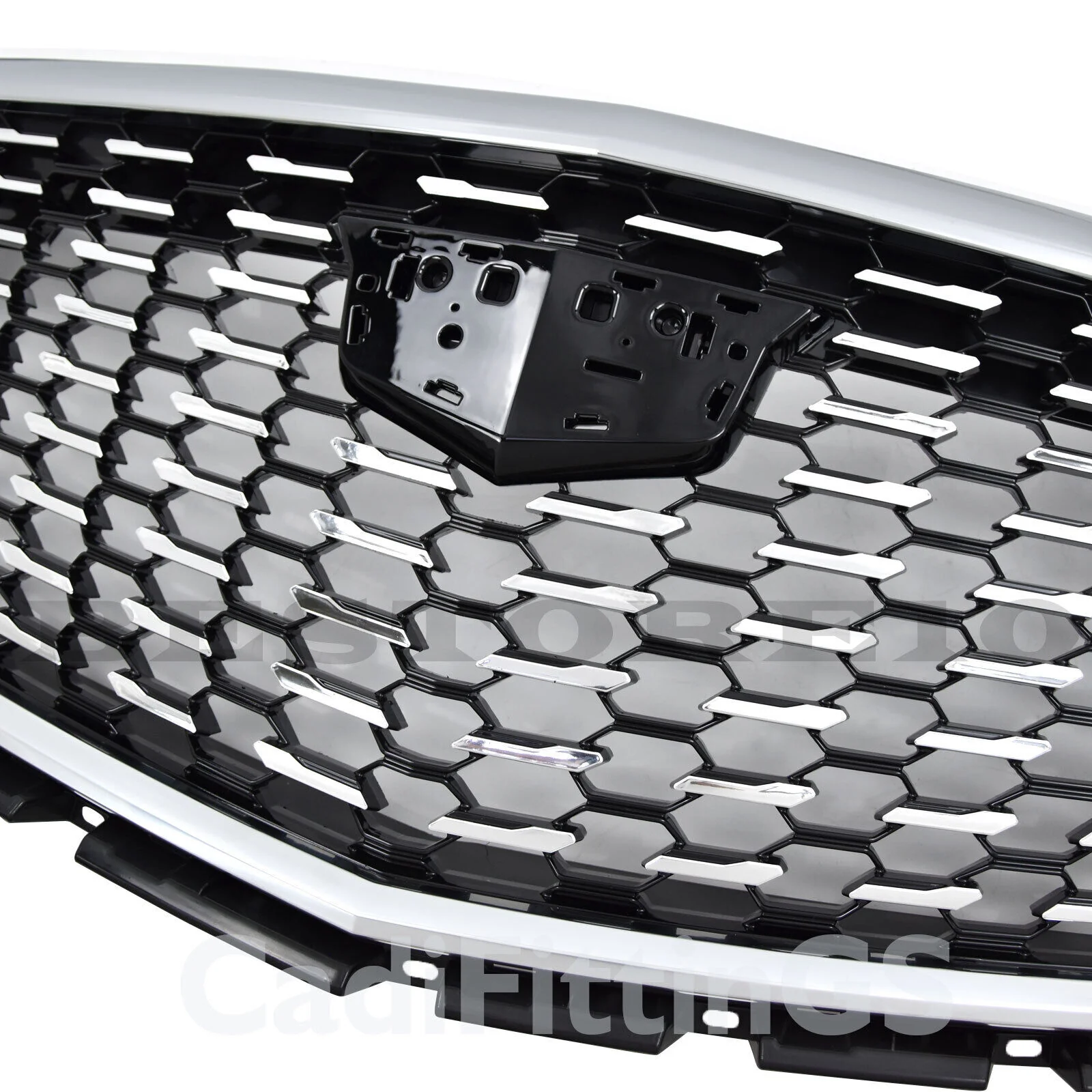 Replacement Front Bumper Upper Grille Chrome for Cadillac XT5 2021-2025 w/o Camera - Image 10