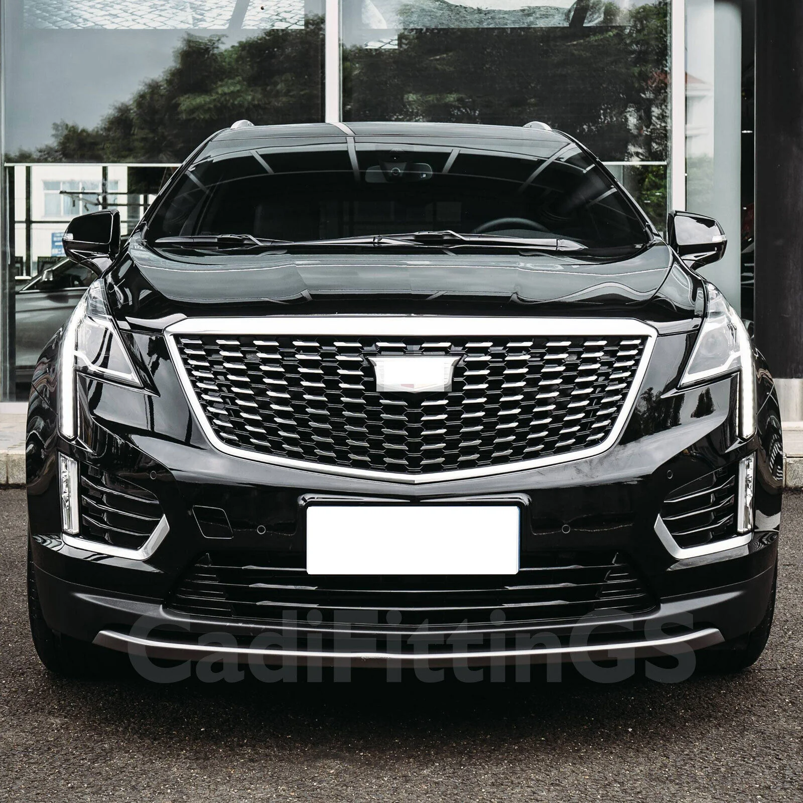 Replacement Front Bumper Upper Grille Chrome for Cadillac XT5 2021-2025 w/o Camera - Image 2