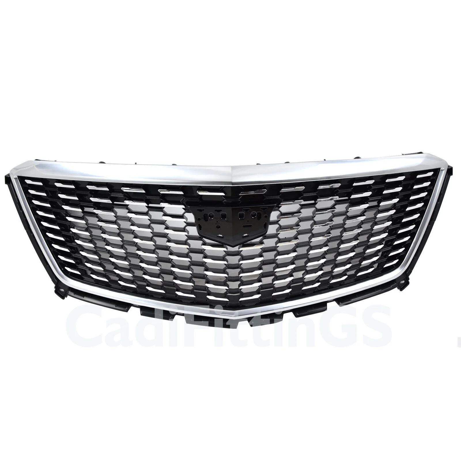 Replacement Front Bumper Upper Grille Chrome for Cadillac XT5 2021-2025 w/o Camera - Image 3