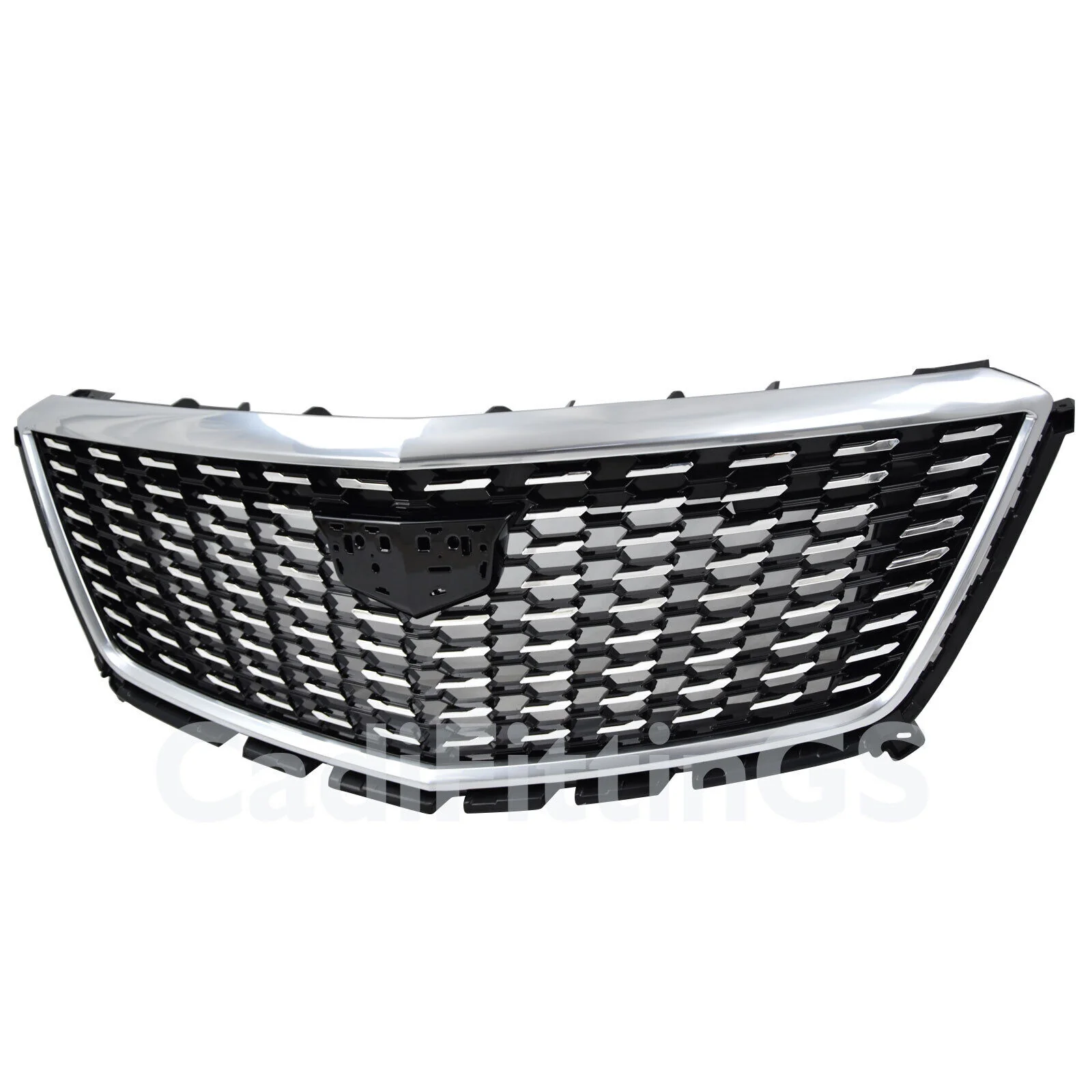Replacement Front Bumper Upper Grille Chrome for Cadillac XT5 2021-2025 w/o Camera - Image 4
