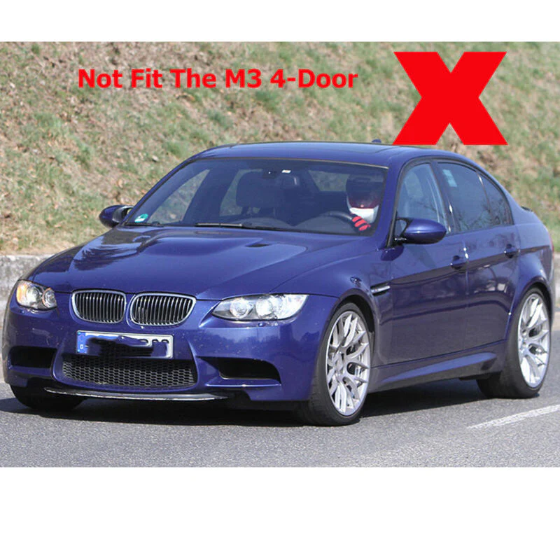 M-Color Front Kidney Grill for BMW E90 E91 4DR Sedan LCI 2009-2011 - Image 4
