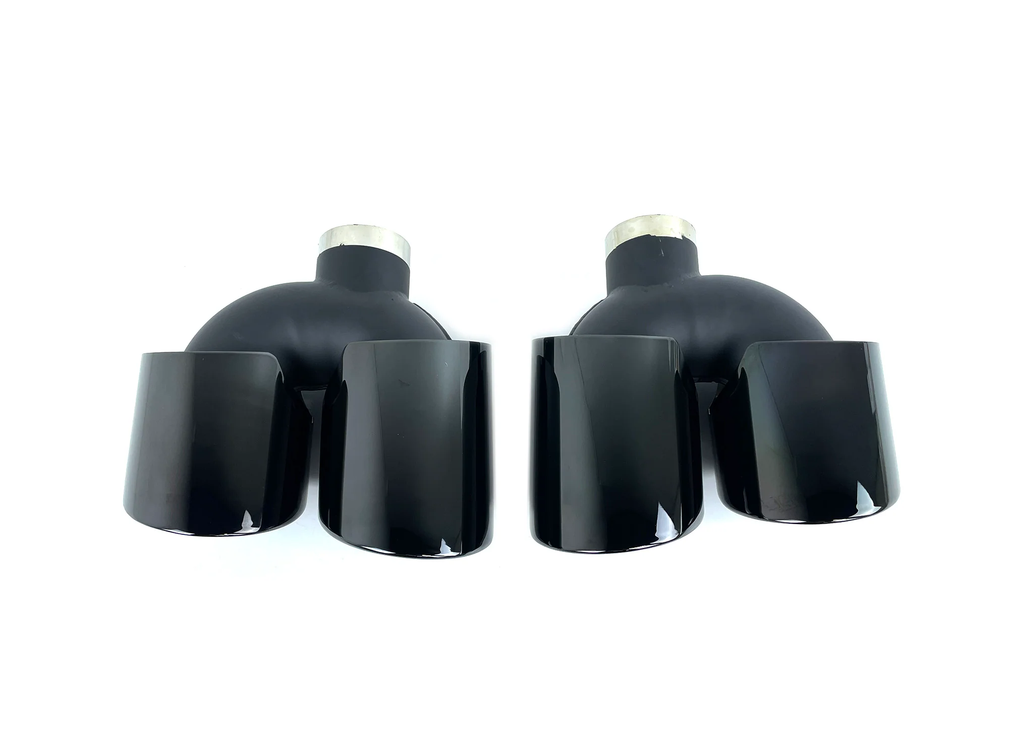 For 2018-2021 BMW X3 G01 X4 G02 M-Sport Exhaust Tips Muffler Pipe Glos Black - Image 3