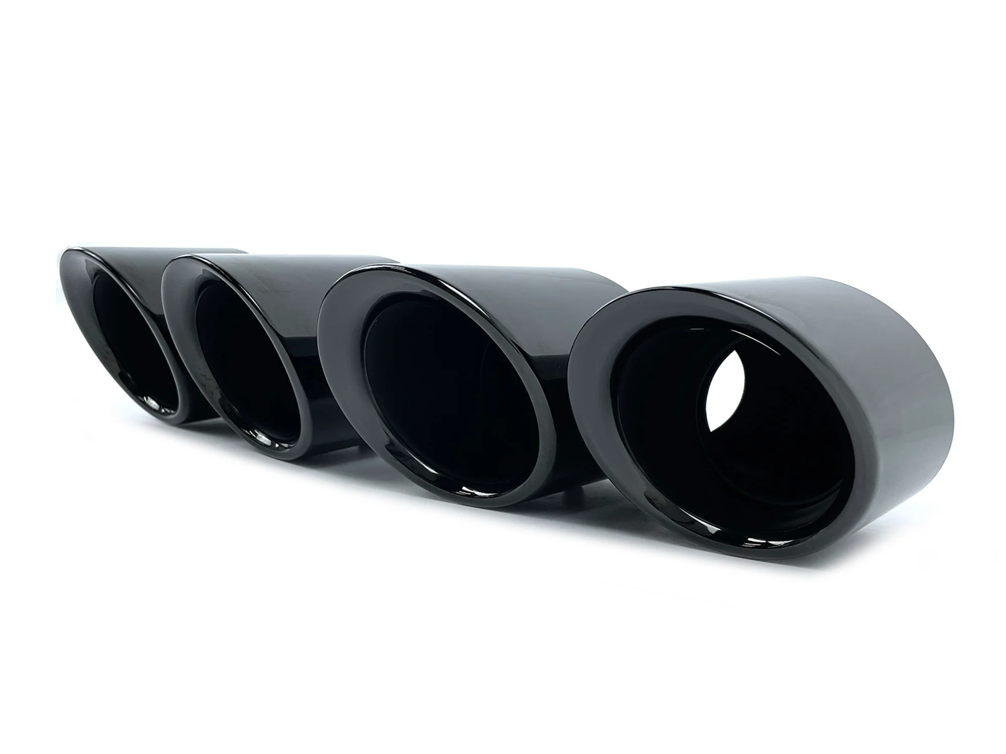 For 2018-2021 BMW X3 G01 X4 G02 M-Sport Exhaust Tips Muffler Pipe Glos Black - Image 5