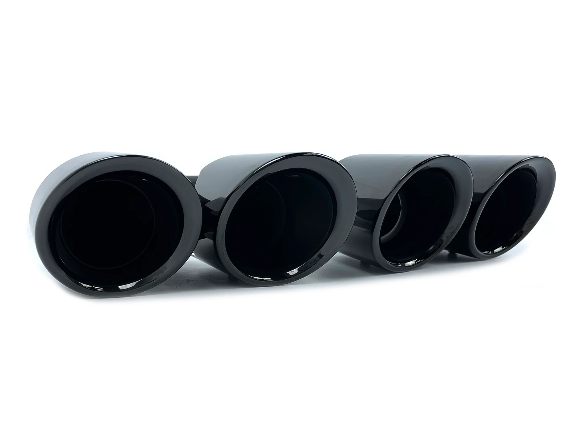 For 2018-2021 BMW X3 G01 X4 G02 M-Sport Exhaust Tips Muffler Pipe Glos Black - Image 6